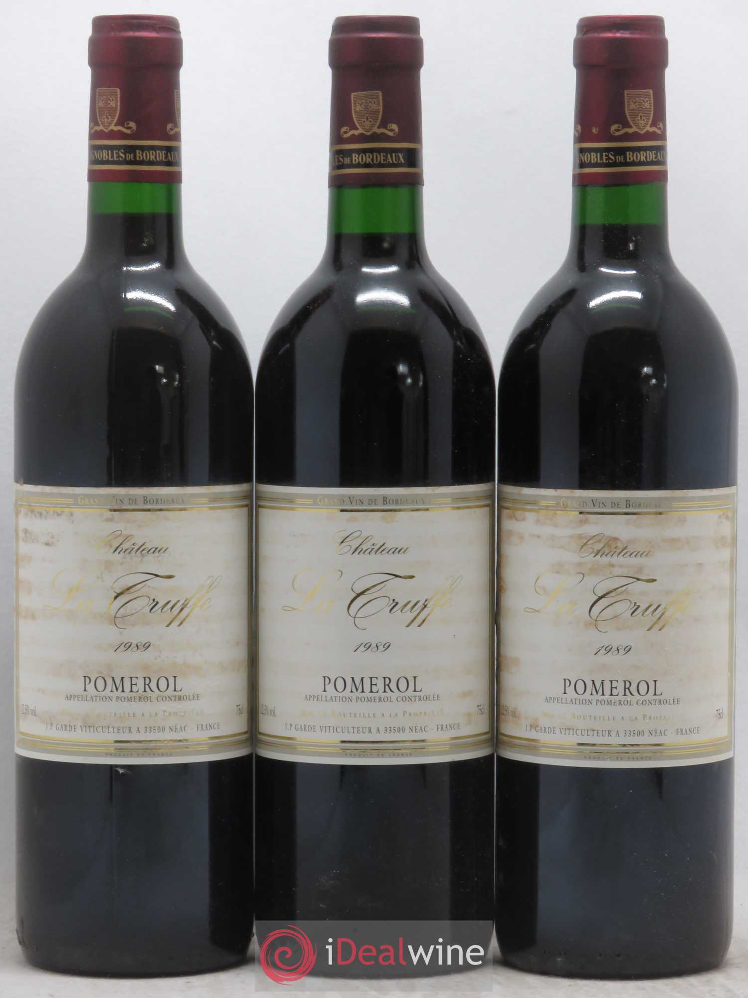 Pomerol Château La Truffe 1989 - Posten von 3 Flaschen - 0