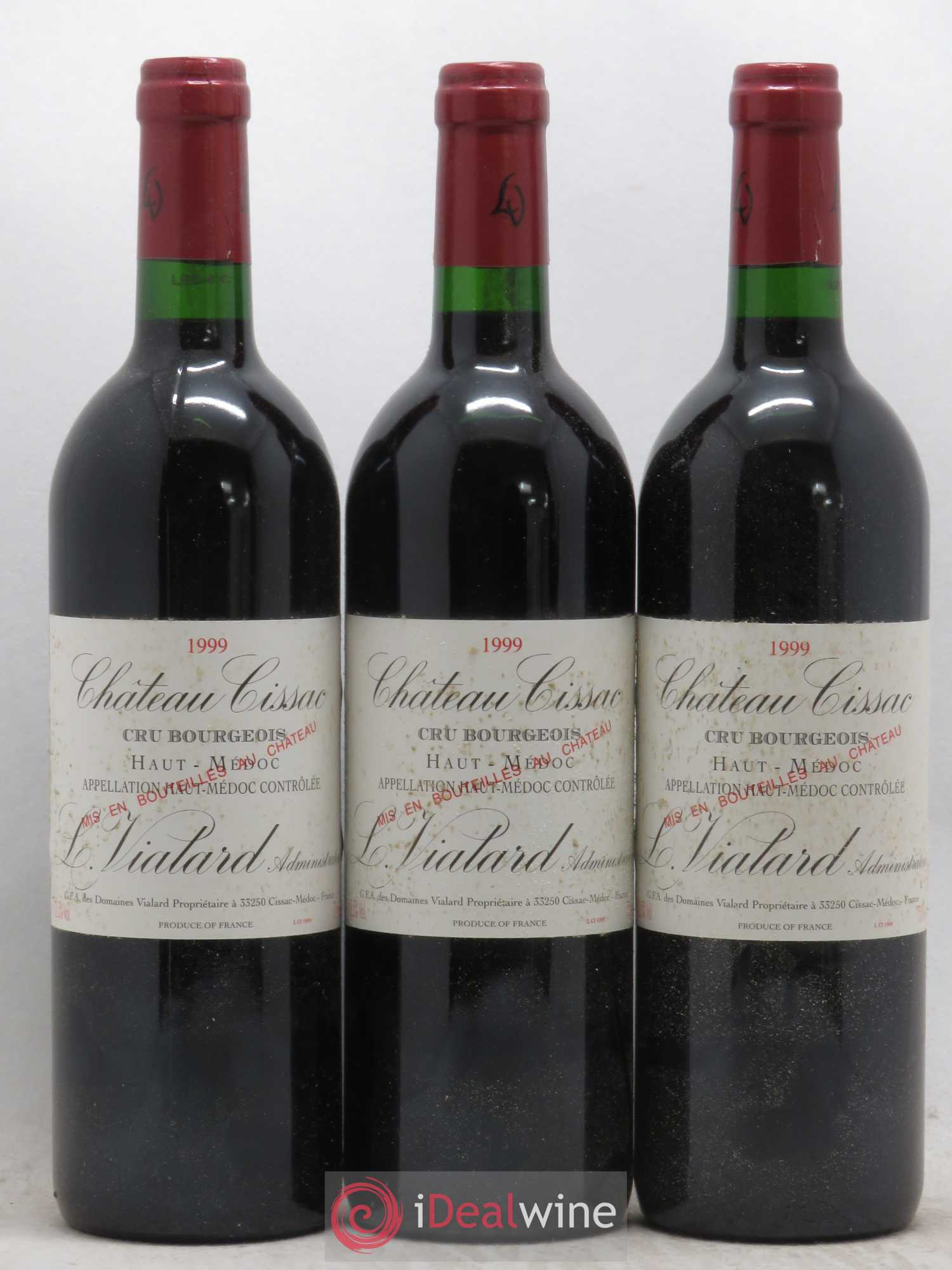 Château Cissac Cru Bourgeois 1999 - Lot de 12 bouteilles - 3