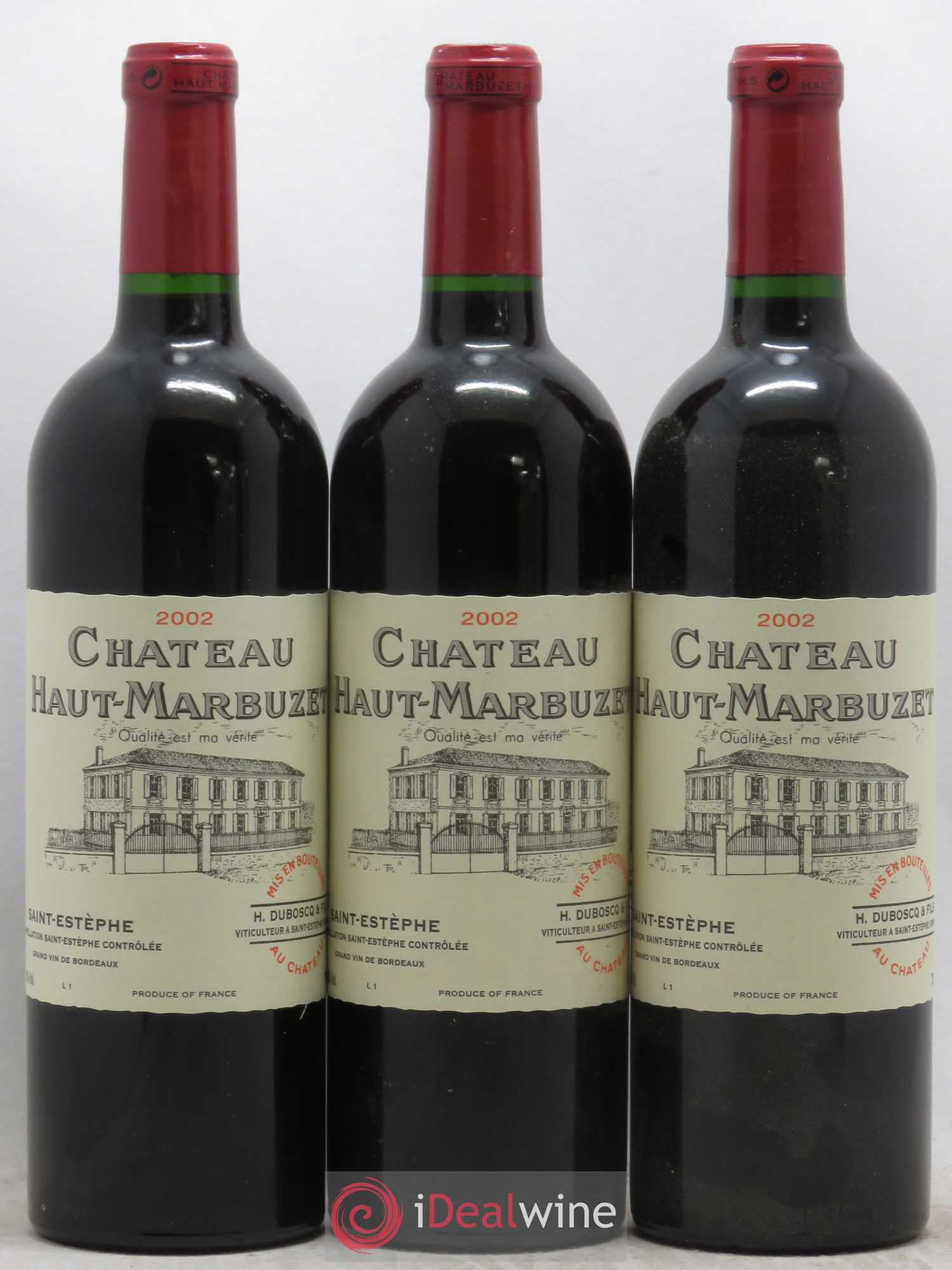 Château Haut Marbuzet 2002 - Lot de 12 bouteilles - 2
