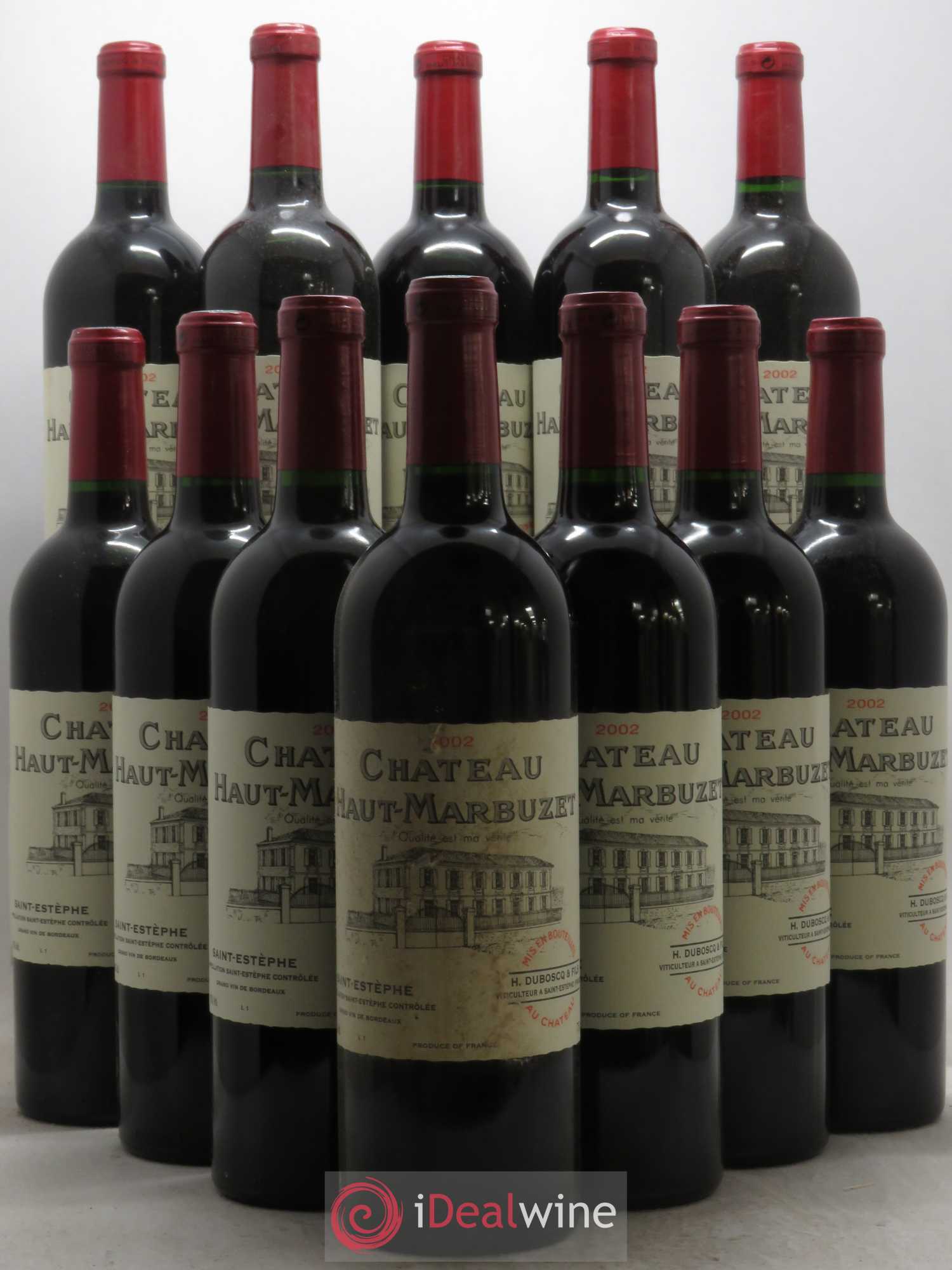 Château Haut Marbuzet 2002 - Lot de 12 bouteilles - 0