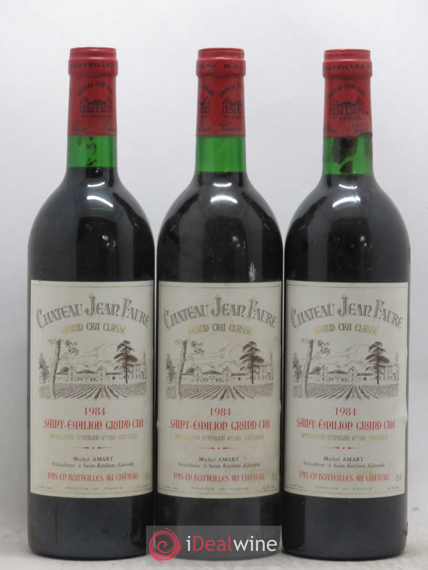 Château Jean Faure Grand Cru Classé 1984 - Lot de 6 bouteilles - 1
