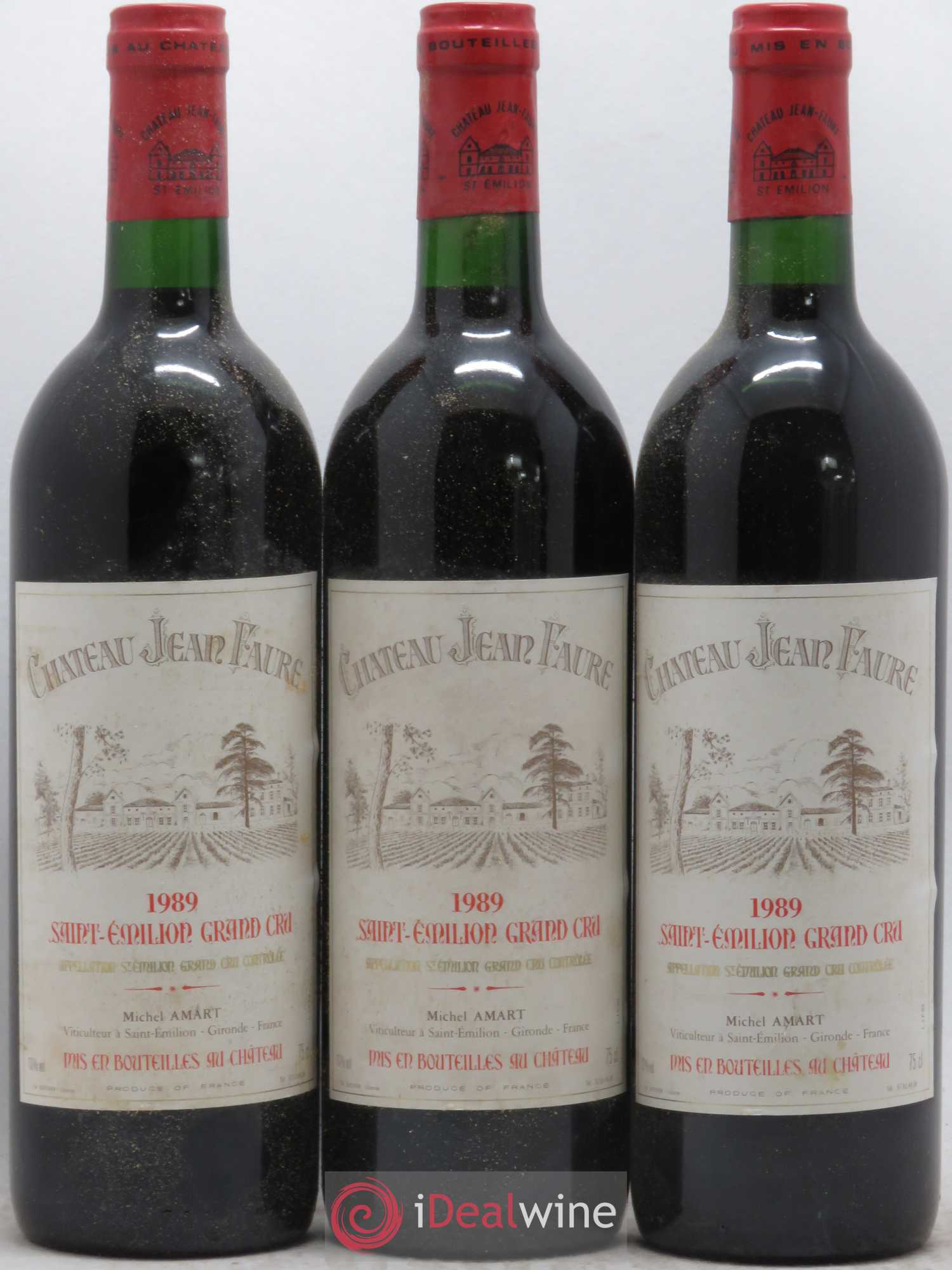 Château Jean Faure Grand Cru Classé 1989 - Lot de 12 bouteilles - 1