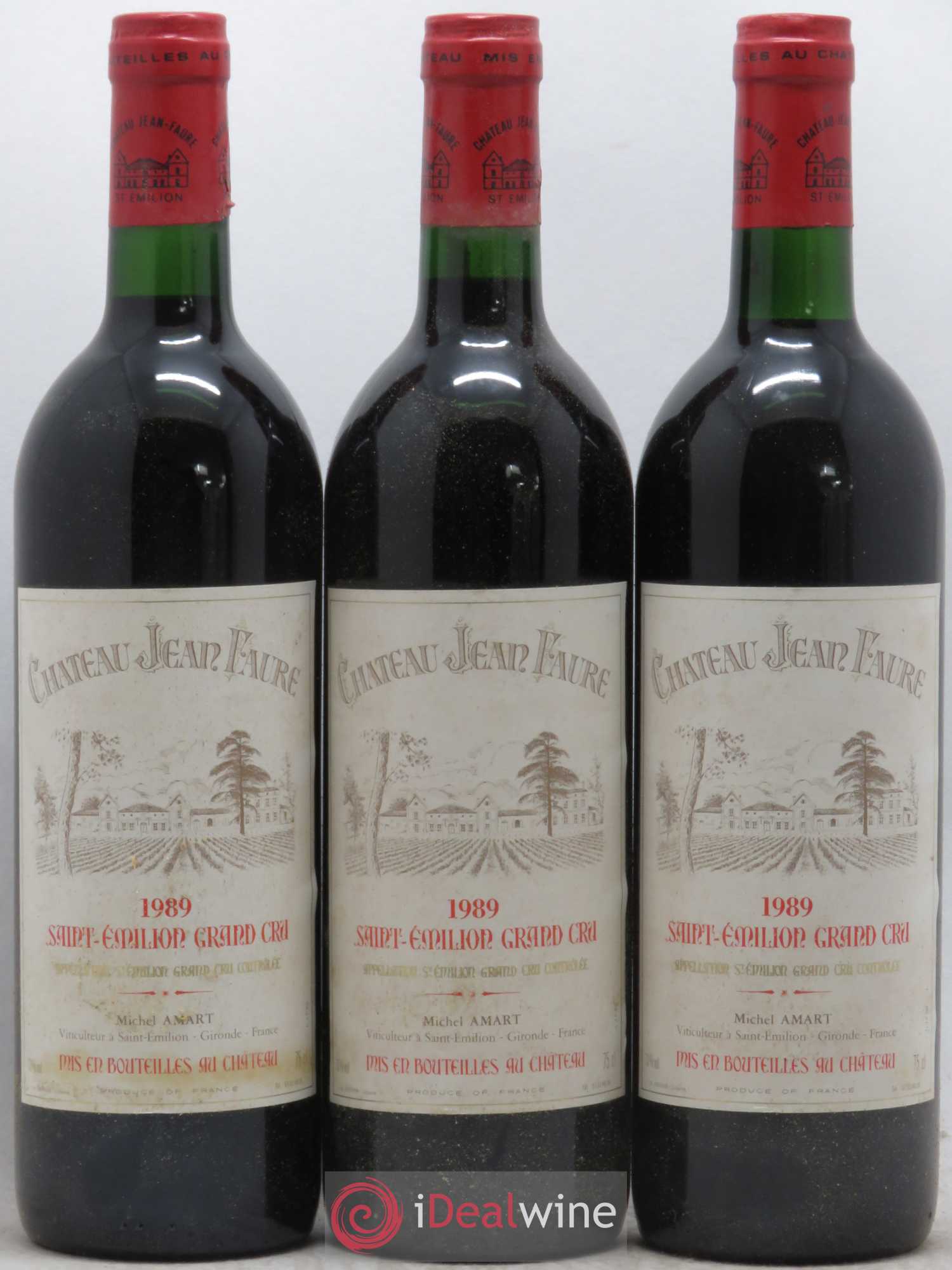 Château Jean Faure Grand Cru Classé 1989 - Lot de 12 bouteilles - 3