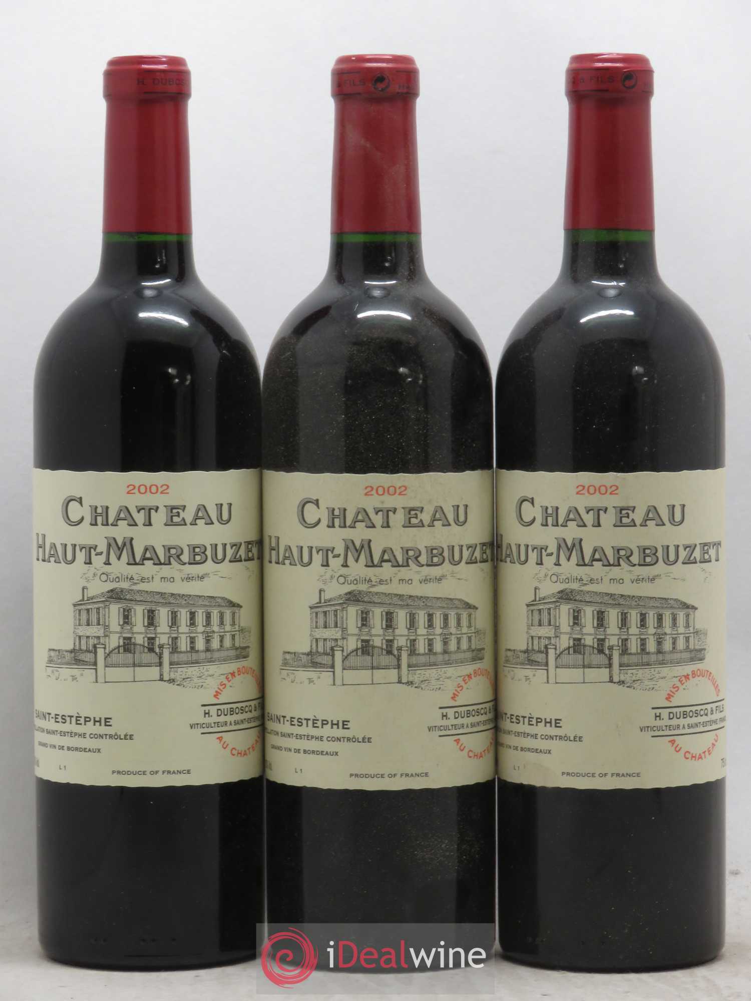 Château Haut Marbuzet 2002 - Lot de 12 bouteilles - 1