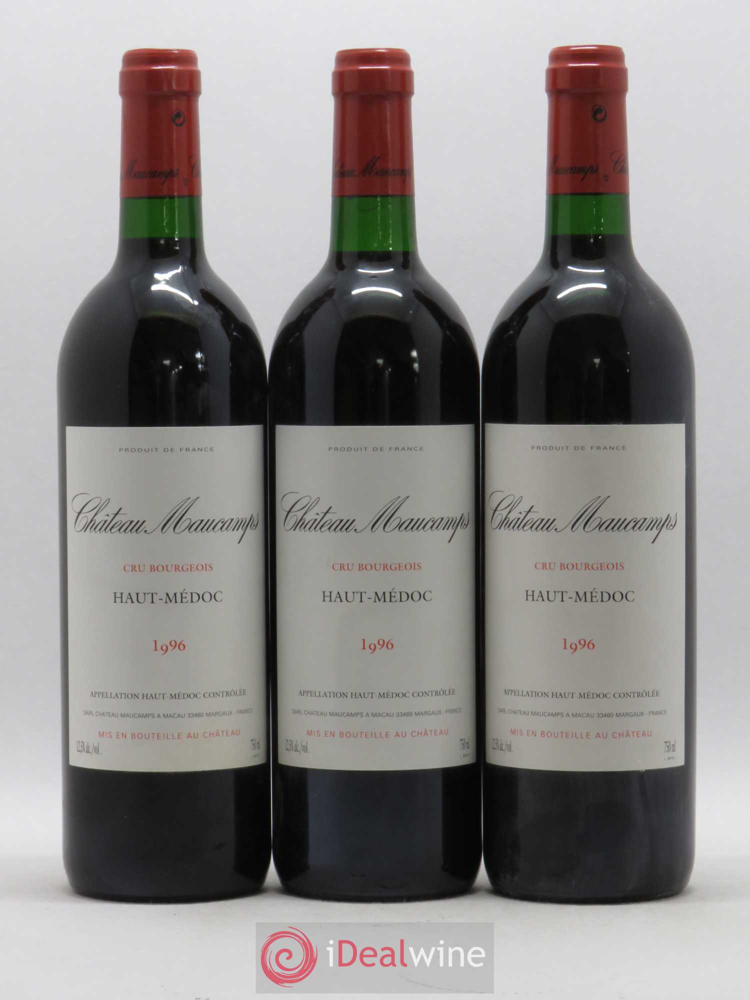 Château Maucamps Cru Bourgeois 1996 - Lot de 6 bouteilles - 1