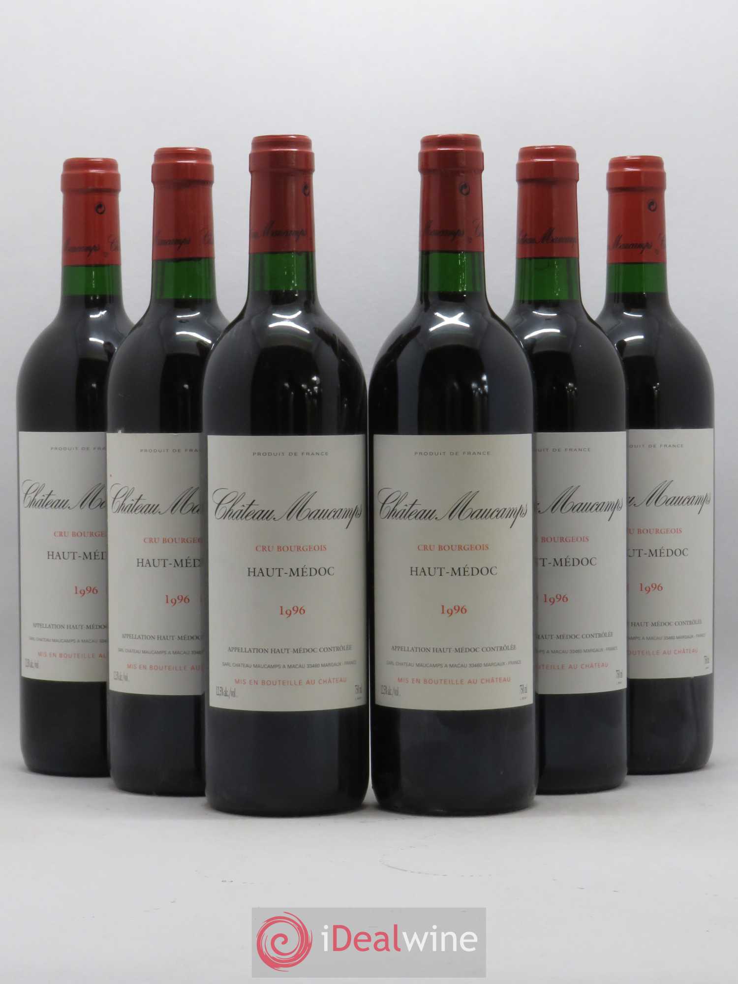 Château Maucamps Cru Bourgeois 1996 - Lot de 6 bouteilles - 0