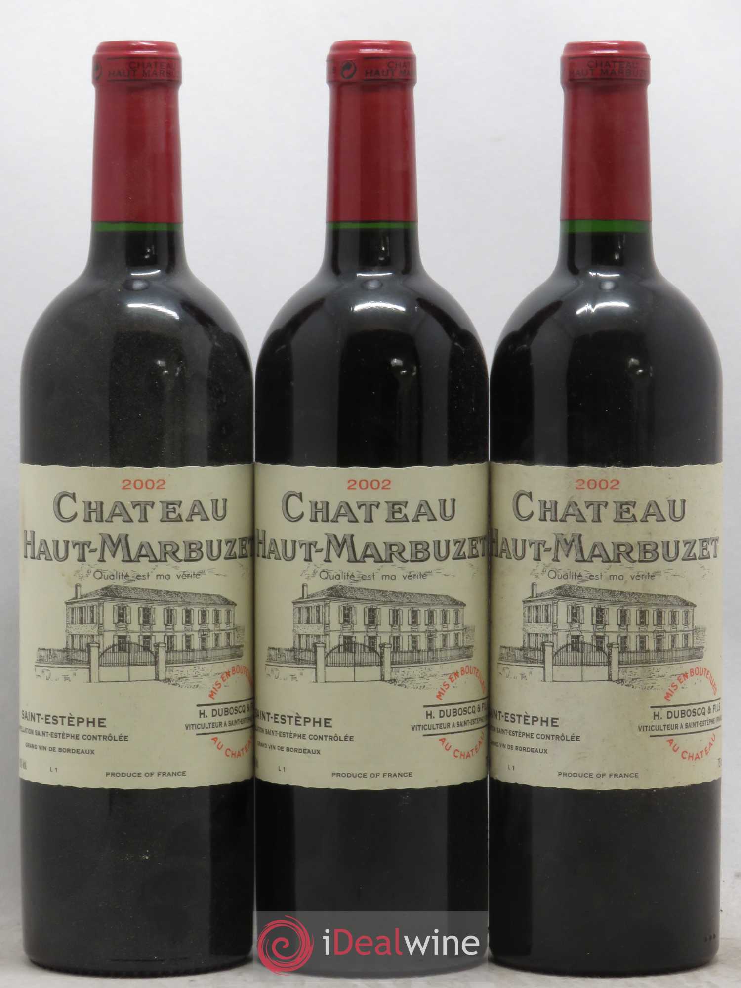 Château Haut Marbuzet 2002 - Lot de 12 bouteilles - 1