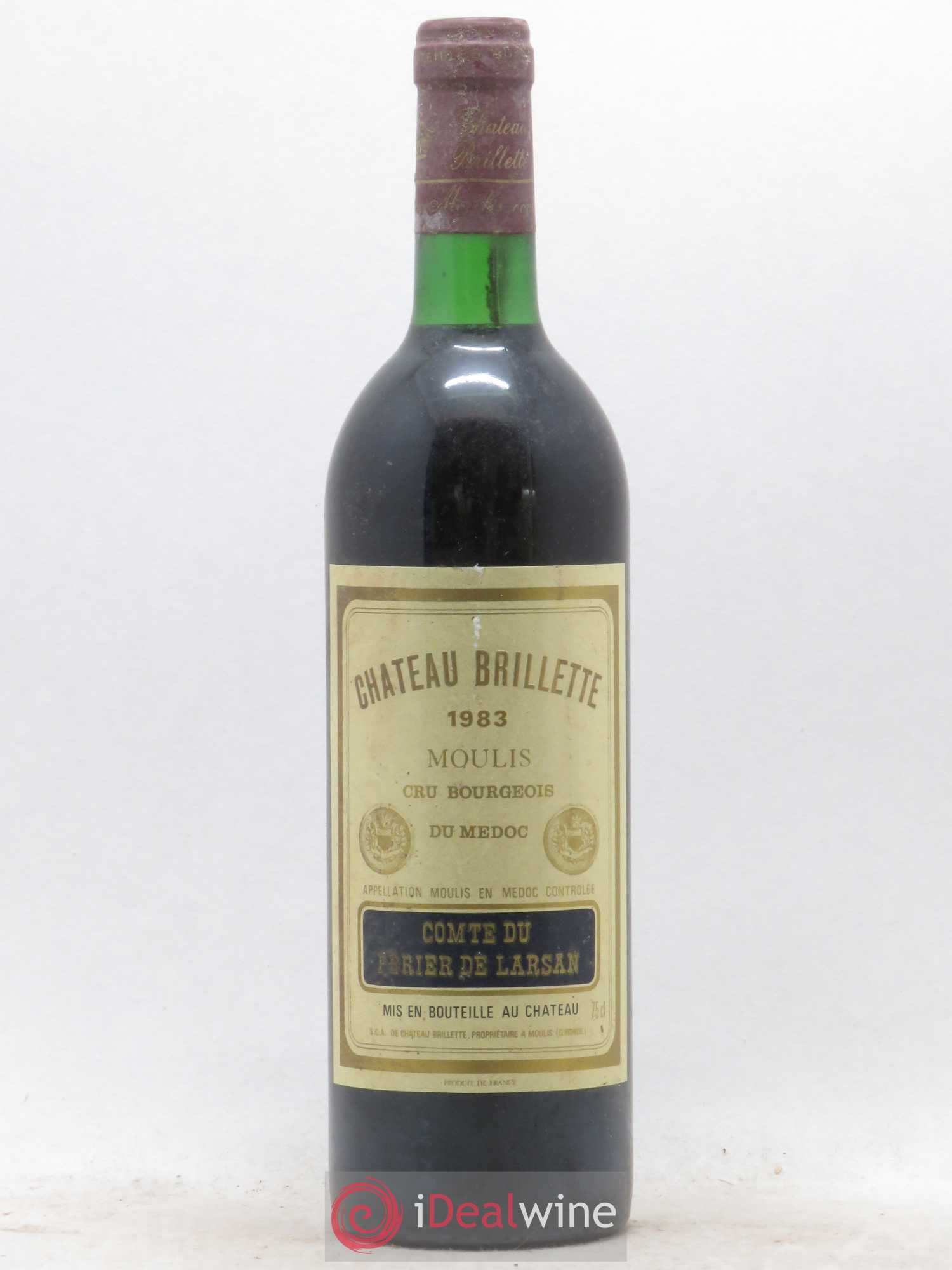 Château Brillette Cru Bourgeois 1983 - Lot de 1 bouteille - 0
