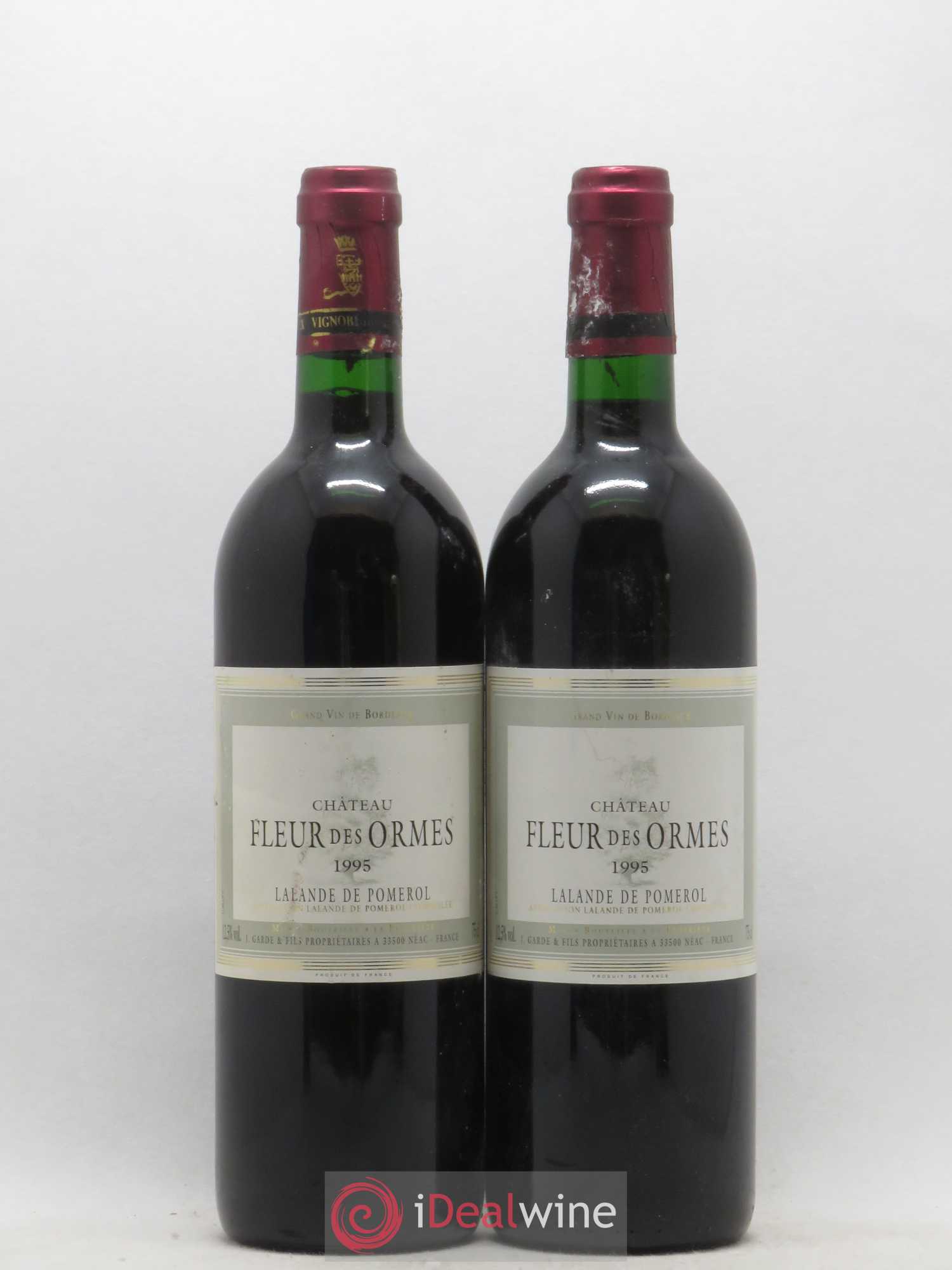 Lalande-de-Pomerol Fleur des Ormes 1995 - Lot de 2 bouteilles - 0