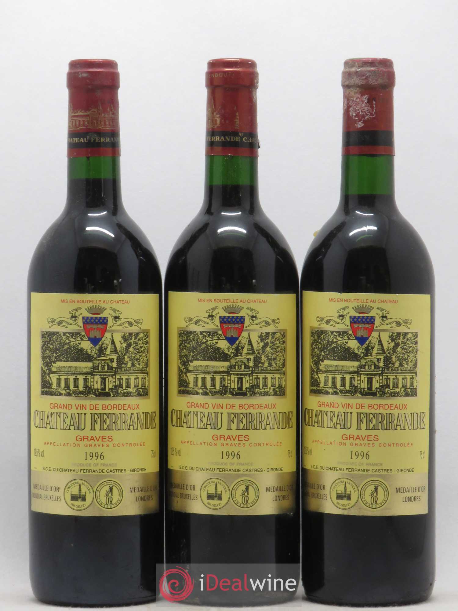 Château Ferrande 1996 - Lot de 6 bouteilles - 1