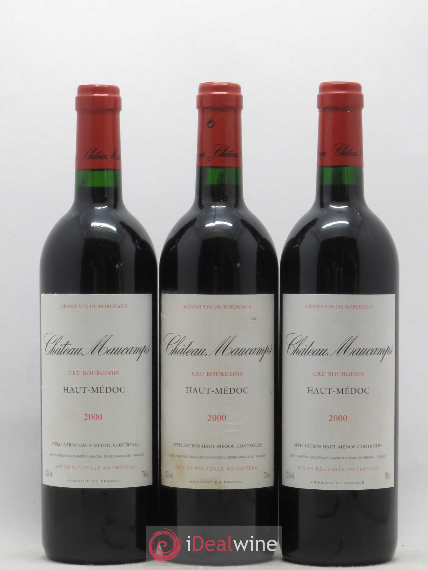Château Maucamps Cru Bourgeois 2000 - Lot de 6 bouteilles - 1