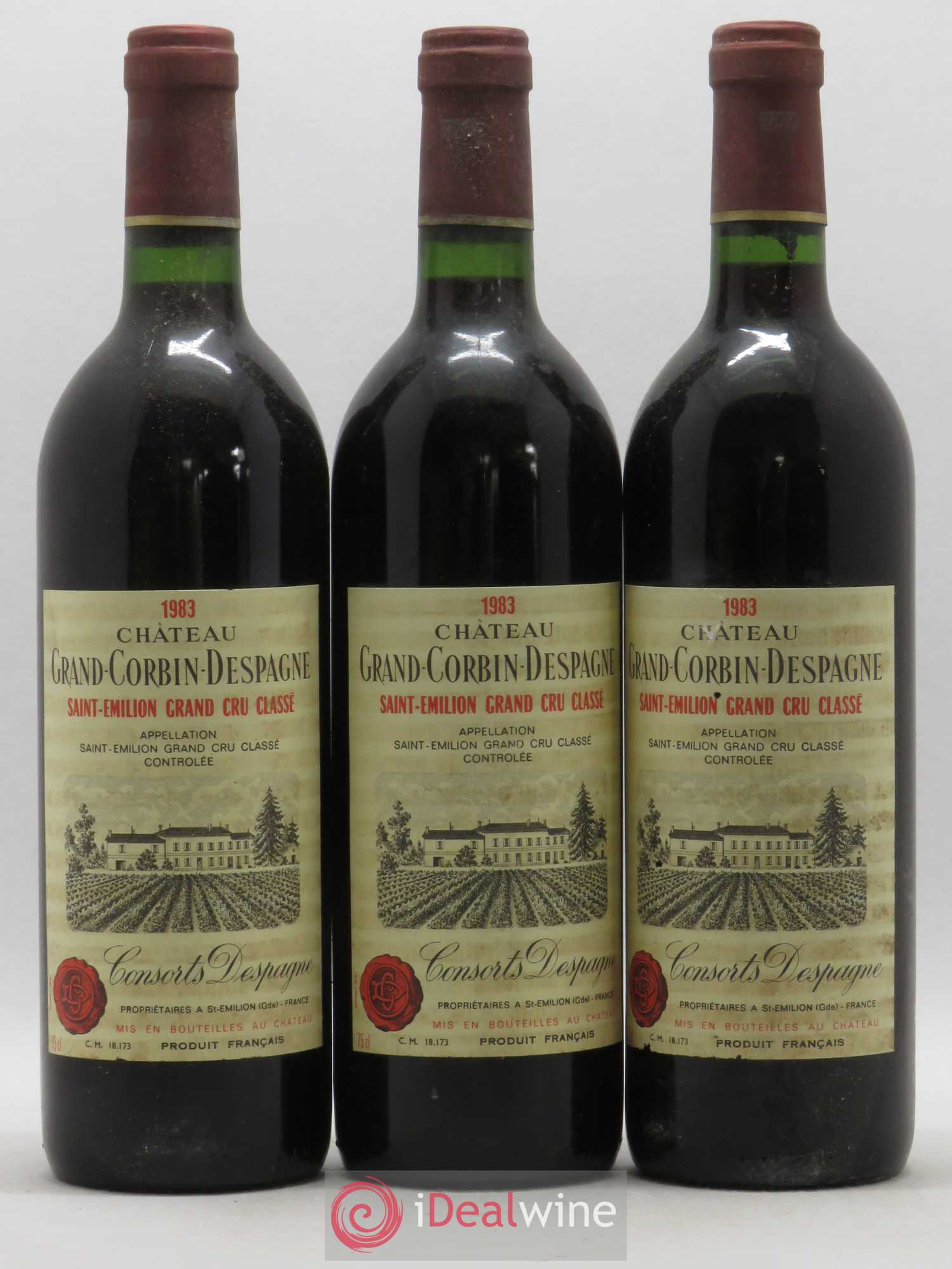 Château Grand Corbin Despagne Grand Cru Classé 1983 - Lot de 6 bouteilles - 2