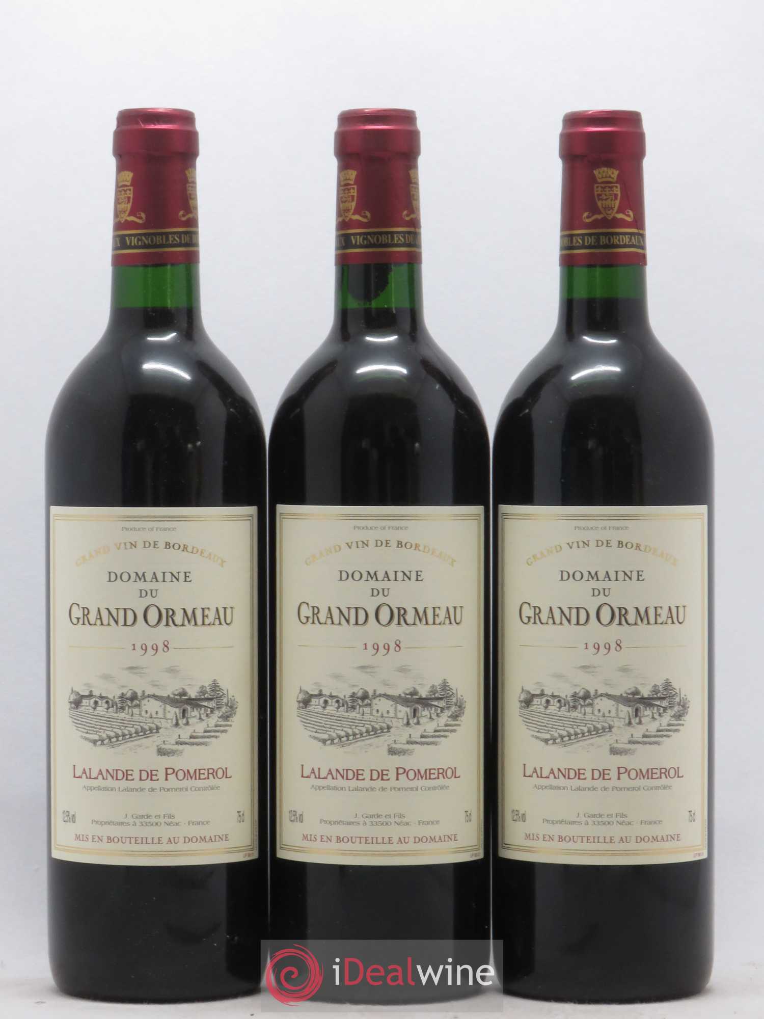 Lalande-de-Pomerol Domaine du Grand Ormeau (sans prix de réserve) 1998 - Posten von 12 Flaschen - 4