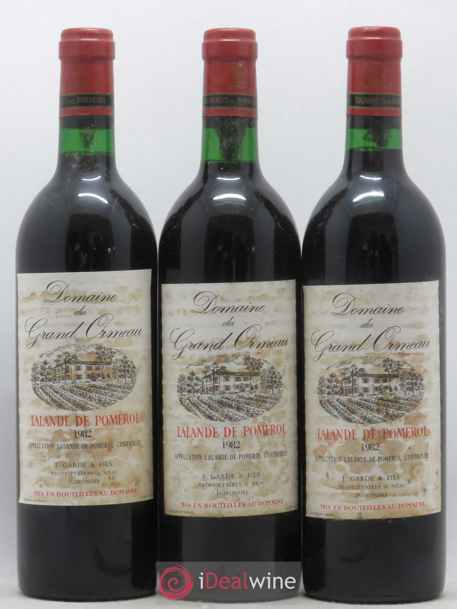 Lalande-de-Pomerol Domaine du Grand Ormeau 1982 - Posten von 6 Flaschen - 1