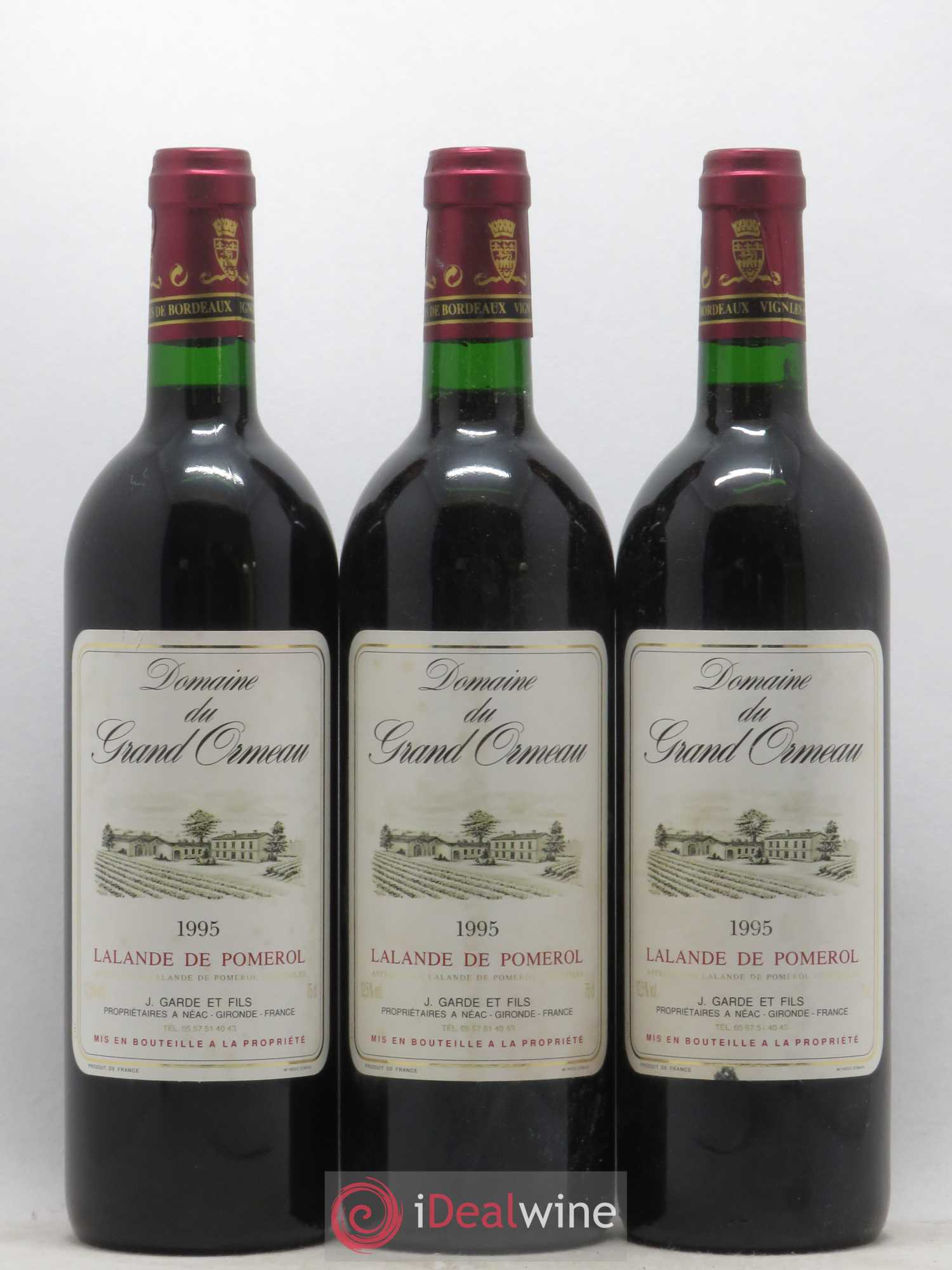 Lalande-de-Pomerol Domaine du Grand Ormeau (sans prix de réserve) 1995 - Posten von 6 Flaschen - 1