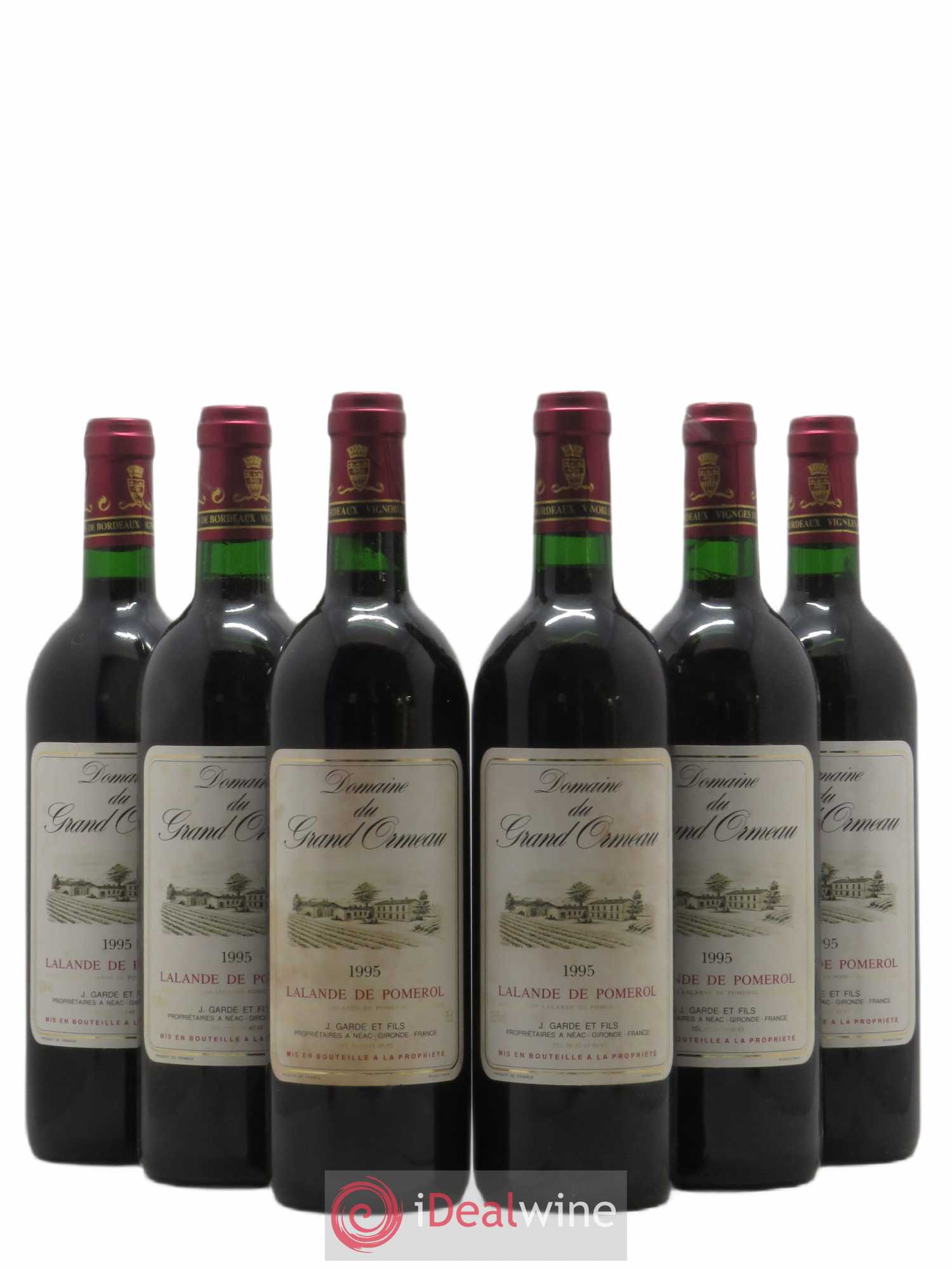 Lalande-de-Pomerol Domaine du Grand Ormeau (sans prix de réserve) 1995 - Posten von 6 Flaschen - 0