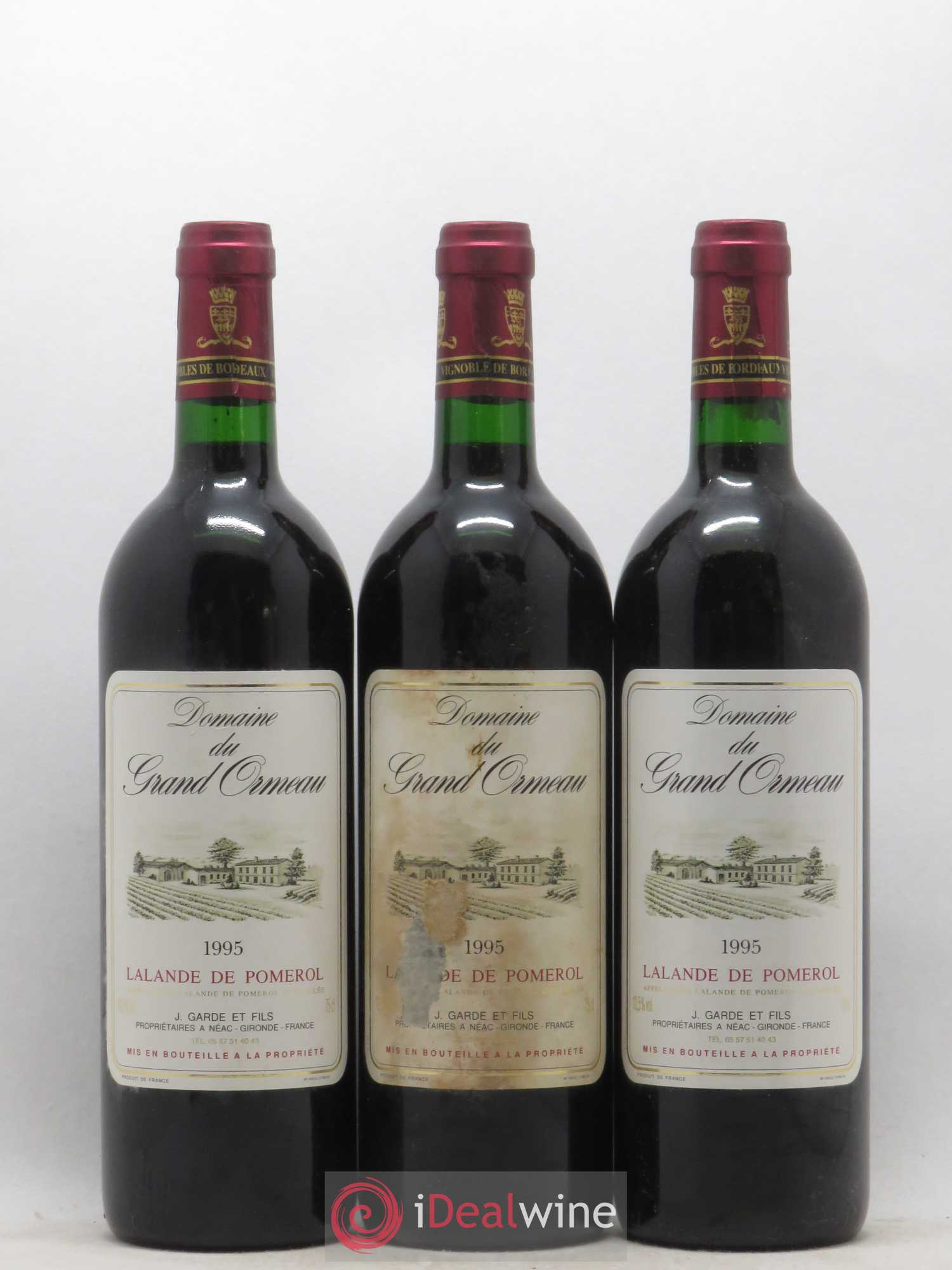 Lalande-de-Pomerol Domaine du Grand Ormeau (sans prix de réserve) 1995 - Posten von 6 Flaschen - 1