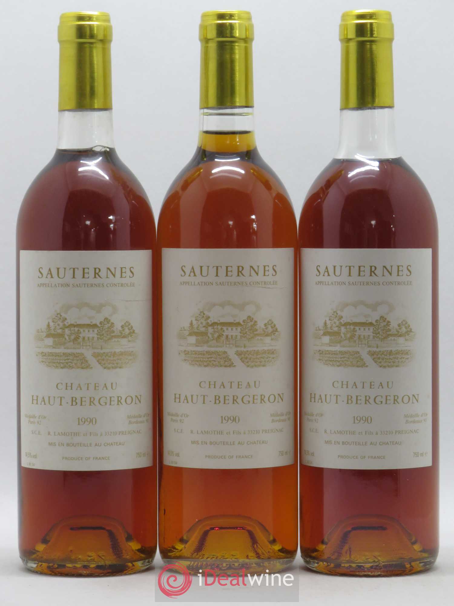 Château Haut-Bergeron 1990 - Lotto di 6 bottiglie - 2