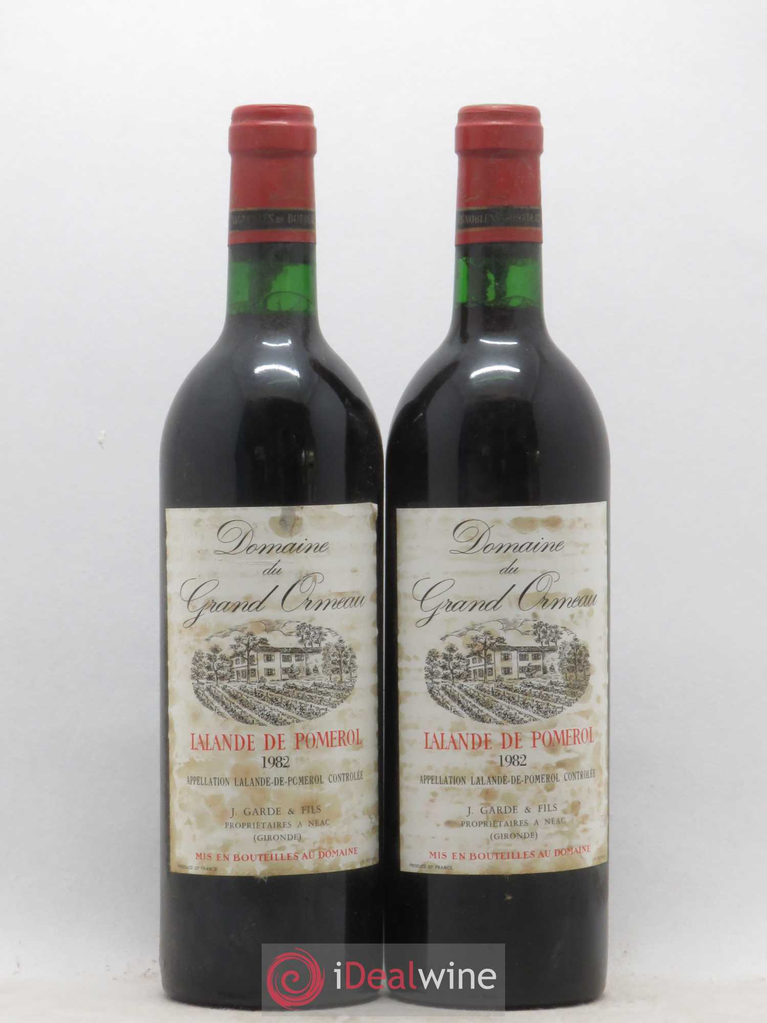 Lalande-de-Pomerol Domaine du Grand Ormeau 1982 - Posten von 2 Flaschen - 0