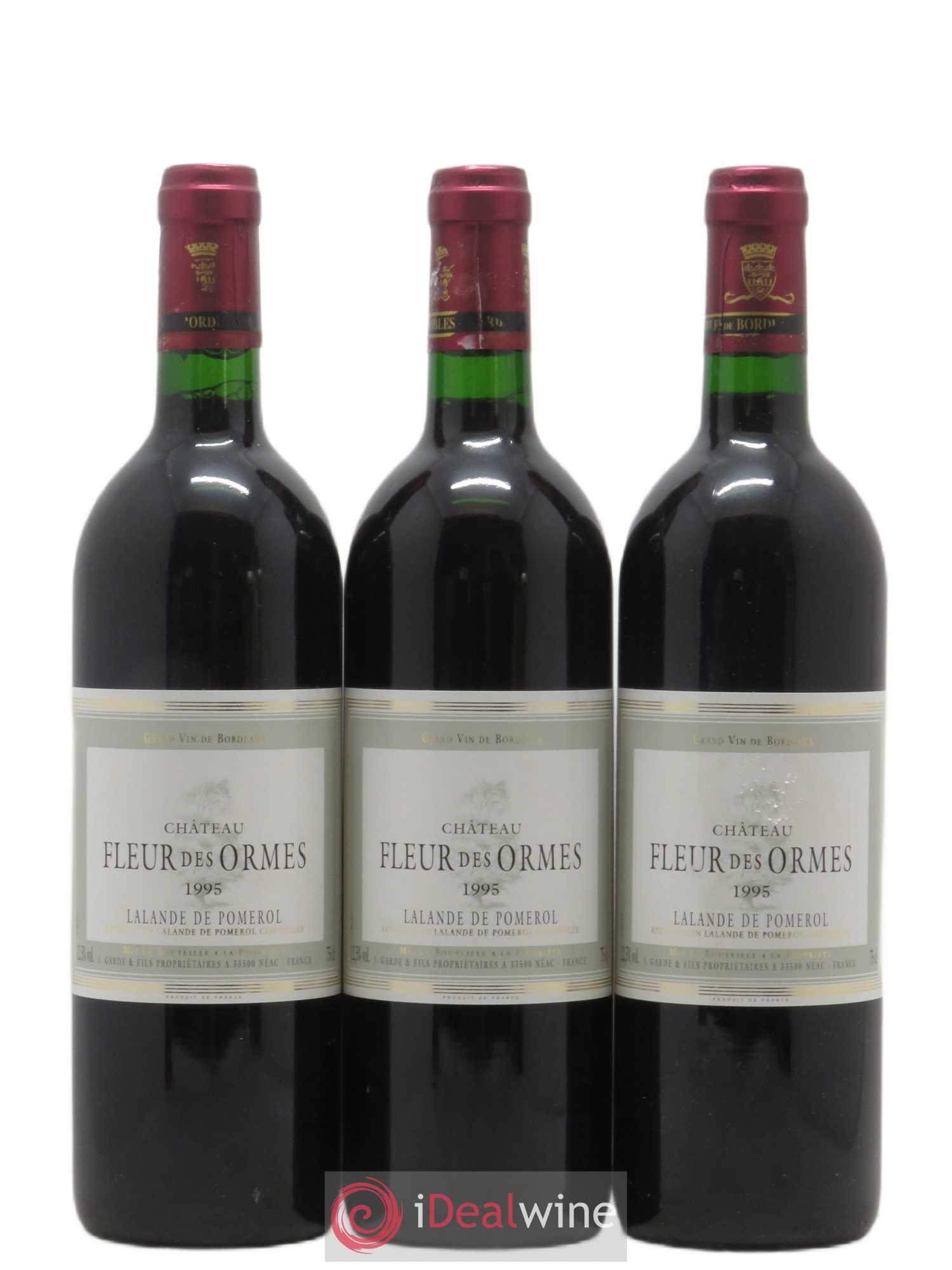 Lalande-de-Pomerol Fleur des Ormes (sans prix de réserve) 1995 - Posten von 3 Flaschen - 0