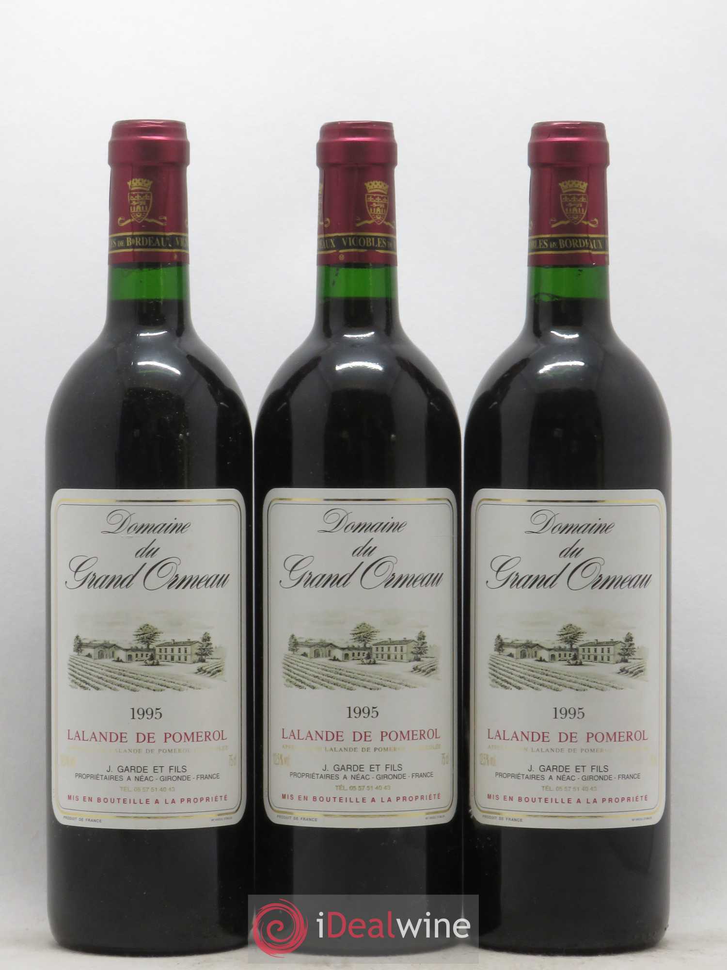 Lalande-de-Pomerol Domaine du Grand Ormeau 1995 - Posten von 12 Flaschen - 4