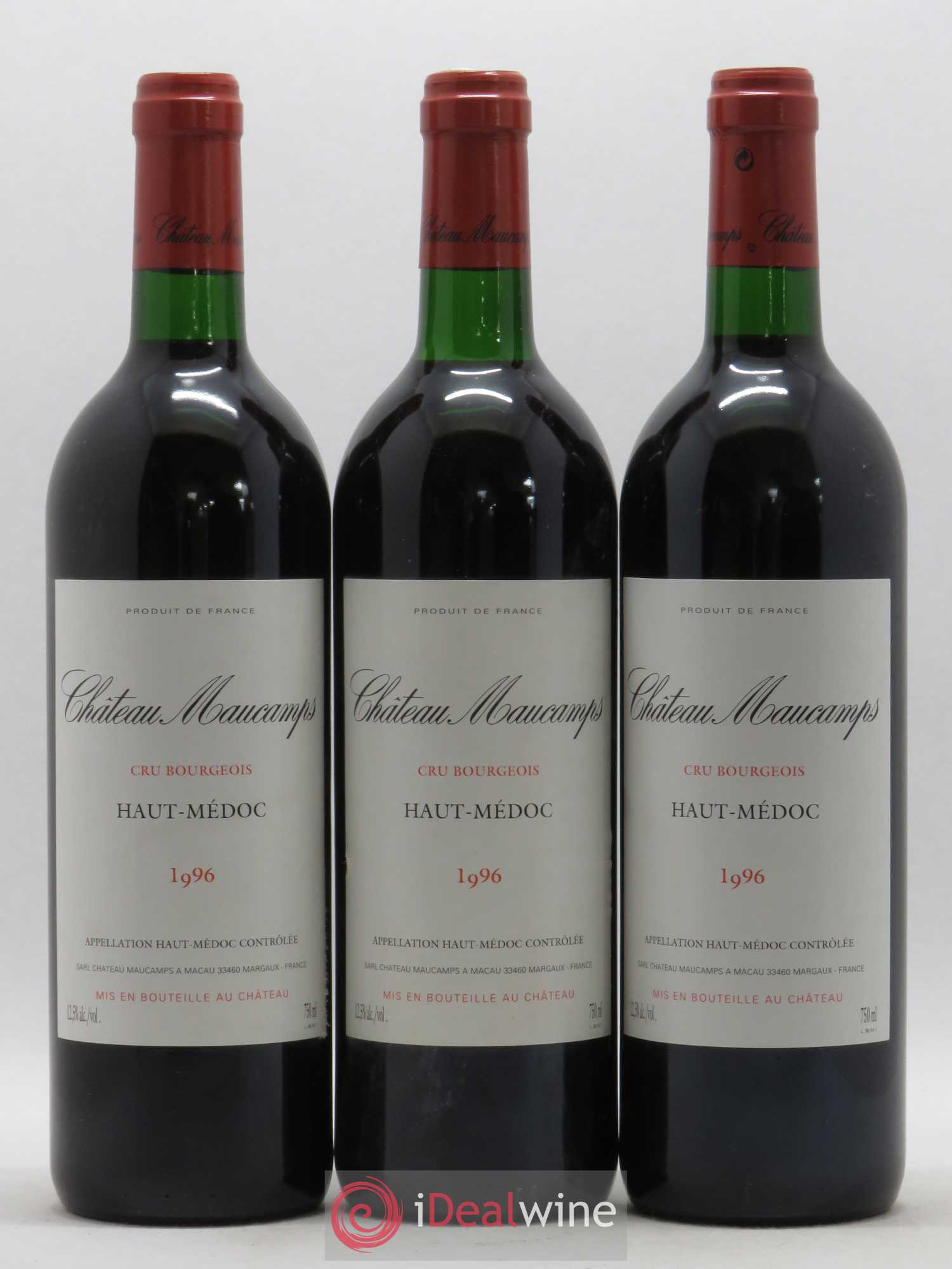 Château Maucamps Cru Bourgeois 1996 - Lot de 6 bouteilles - 1
