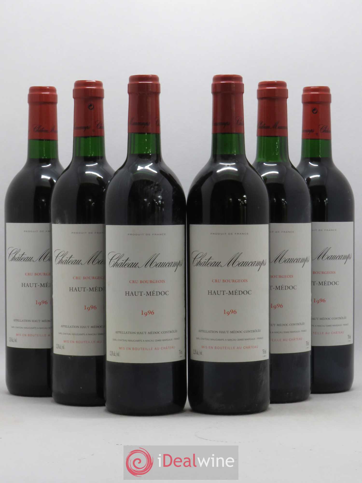 Château Maucamps Cru Bourgeois 1996 - Lot de 6 bouteilles - 0