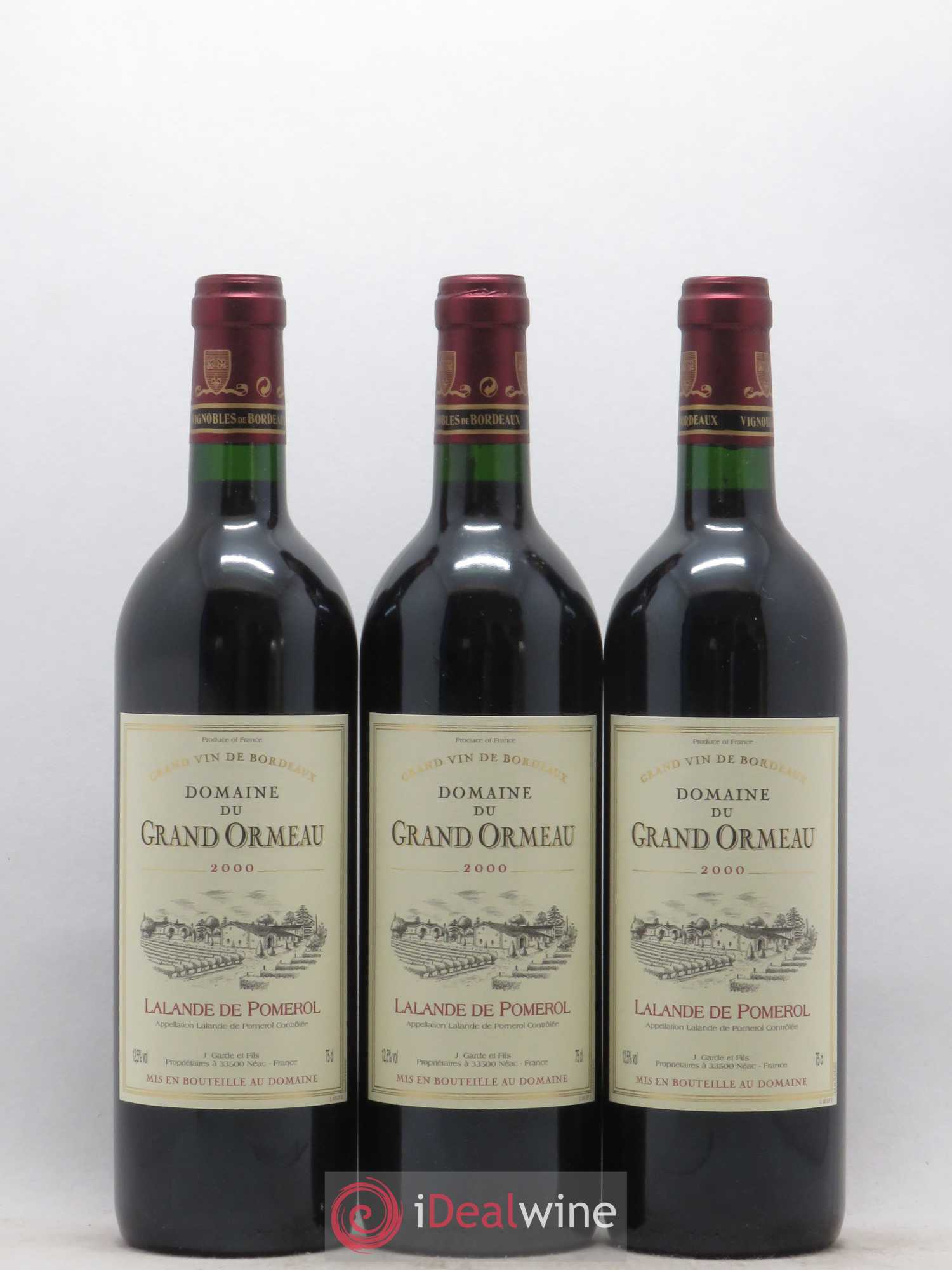 Lalande-de-Pomerol Domaine du Grand Ormeau (sans prix de réserve) 2000 - Posten von 6 Flaschen - 1