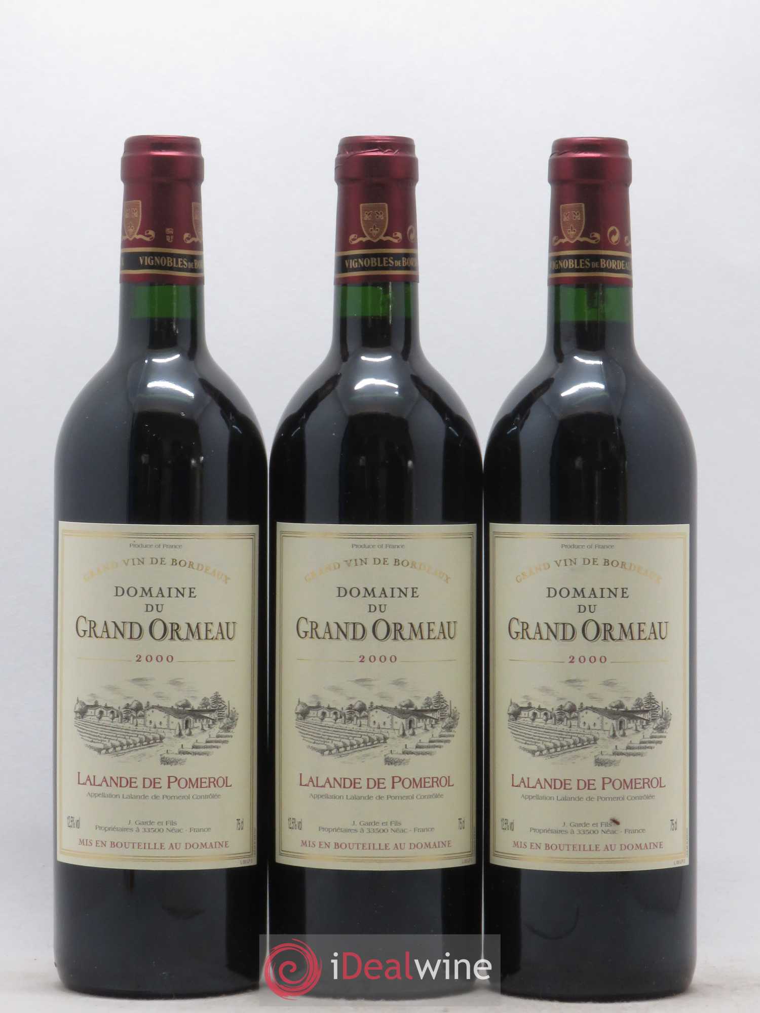 Lalande-de-Pomerol Domaine du Grand Ormeau (sans prix de réserve) 2000 - Posten von 6 Flaschen - 1