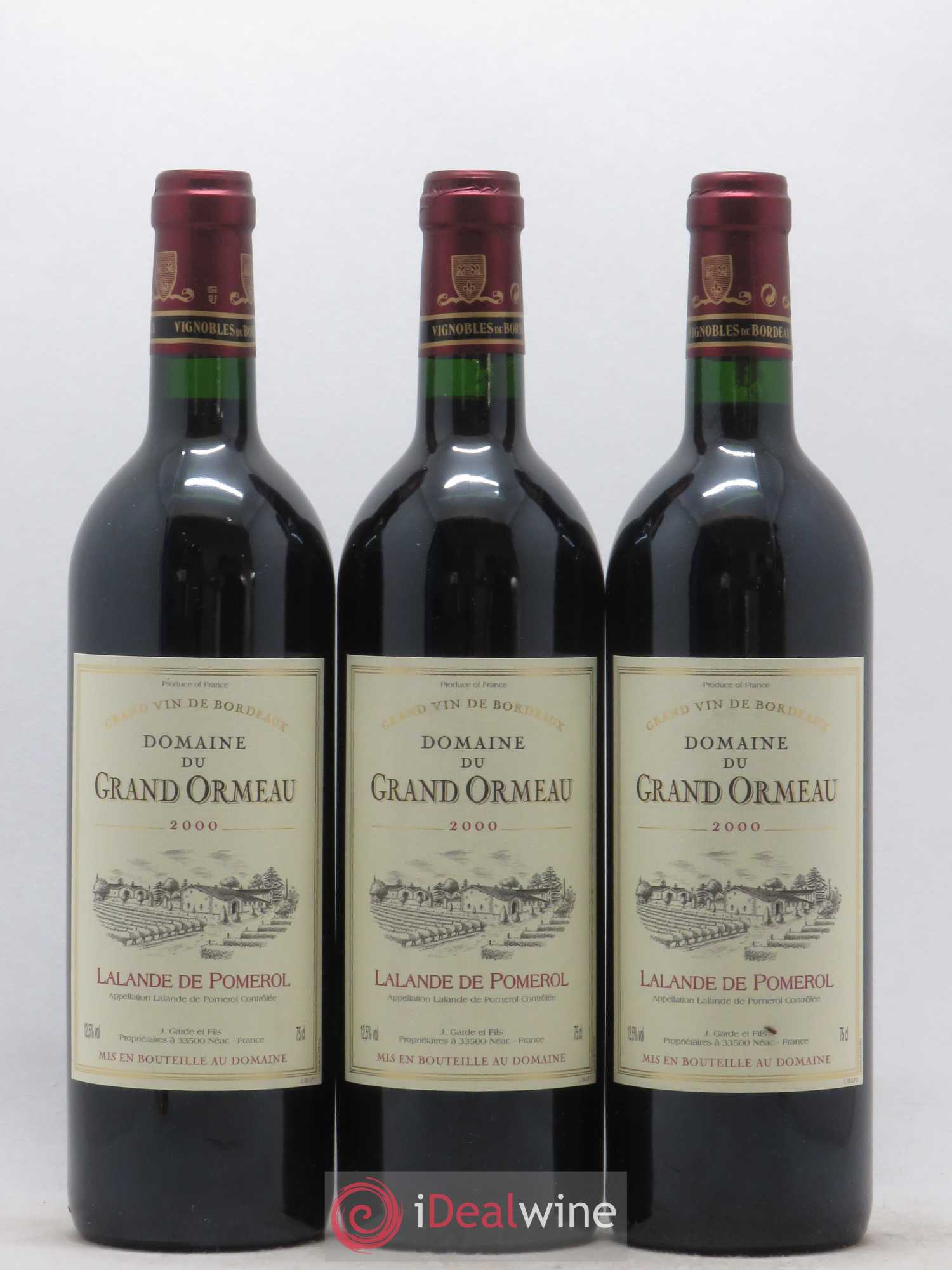 Lalande-de-Pomerol Domaine du Grand Ormeau (sans prix de réserve) 2000 - Posten von 6 Flaschen - 2