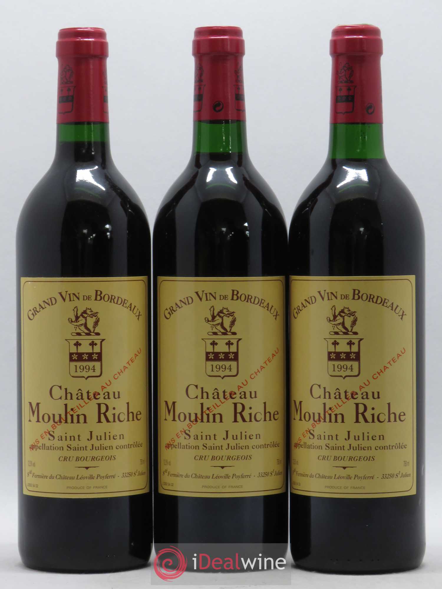 Château Moulin Riche 1994 - Lot de 6 bouteilles - 1