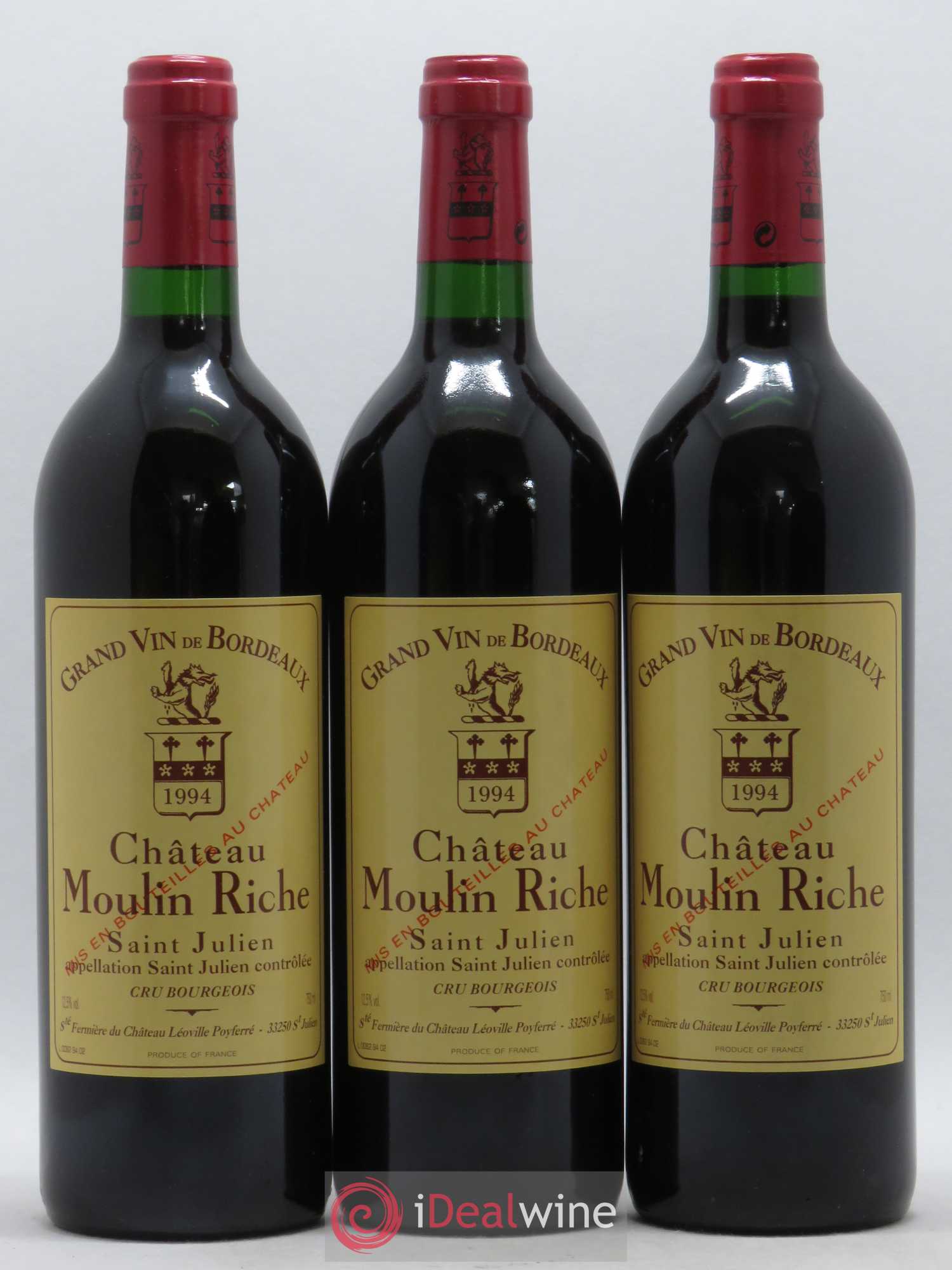 Château Moulin Riche 1994 - Lot de 6 bouteilles - 2