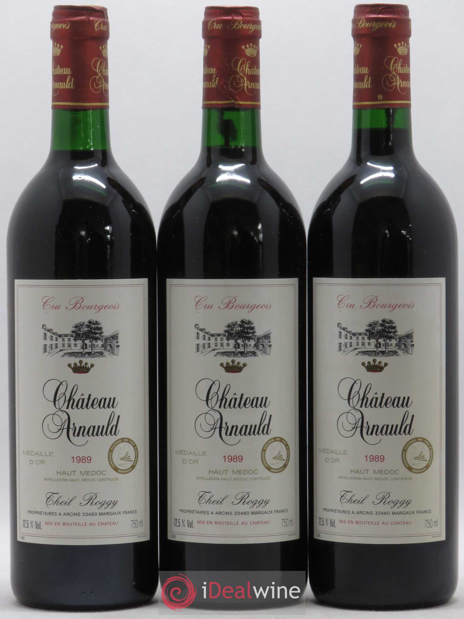 Château Arnauld Cru Bourgeois 1989 - Lot de 6 bouteilles - 1