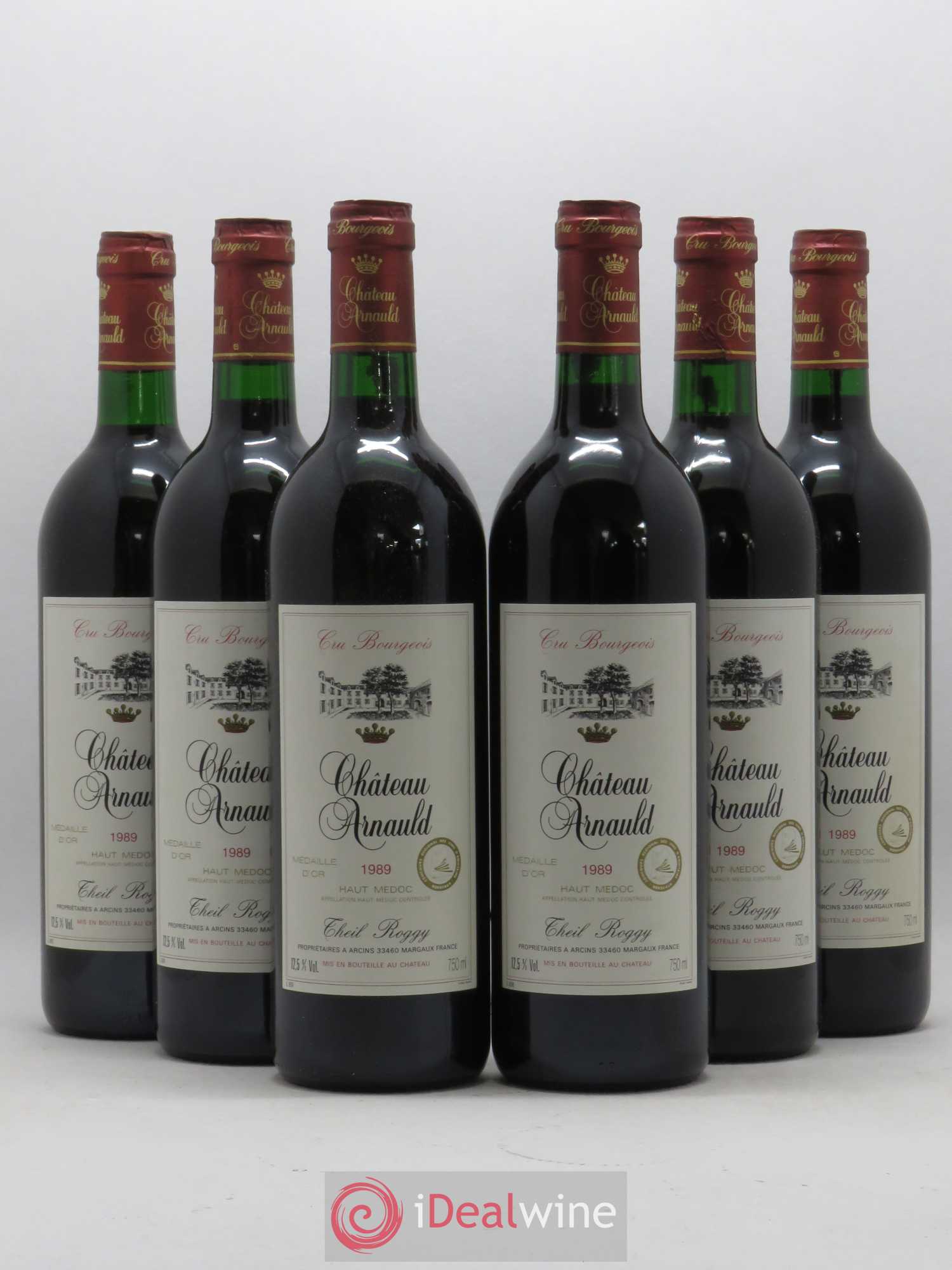 Château Arnauld Cru Bourgeois 1989 - Lot de 6 bouteilles - 0