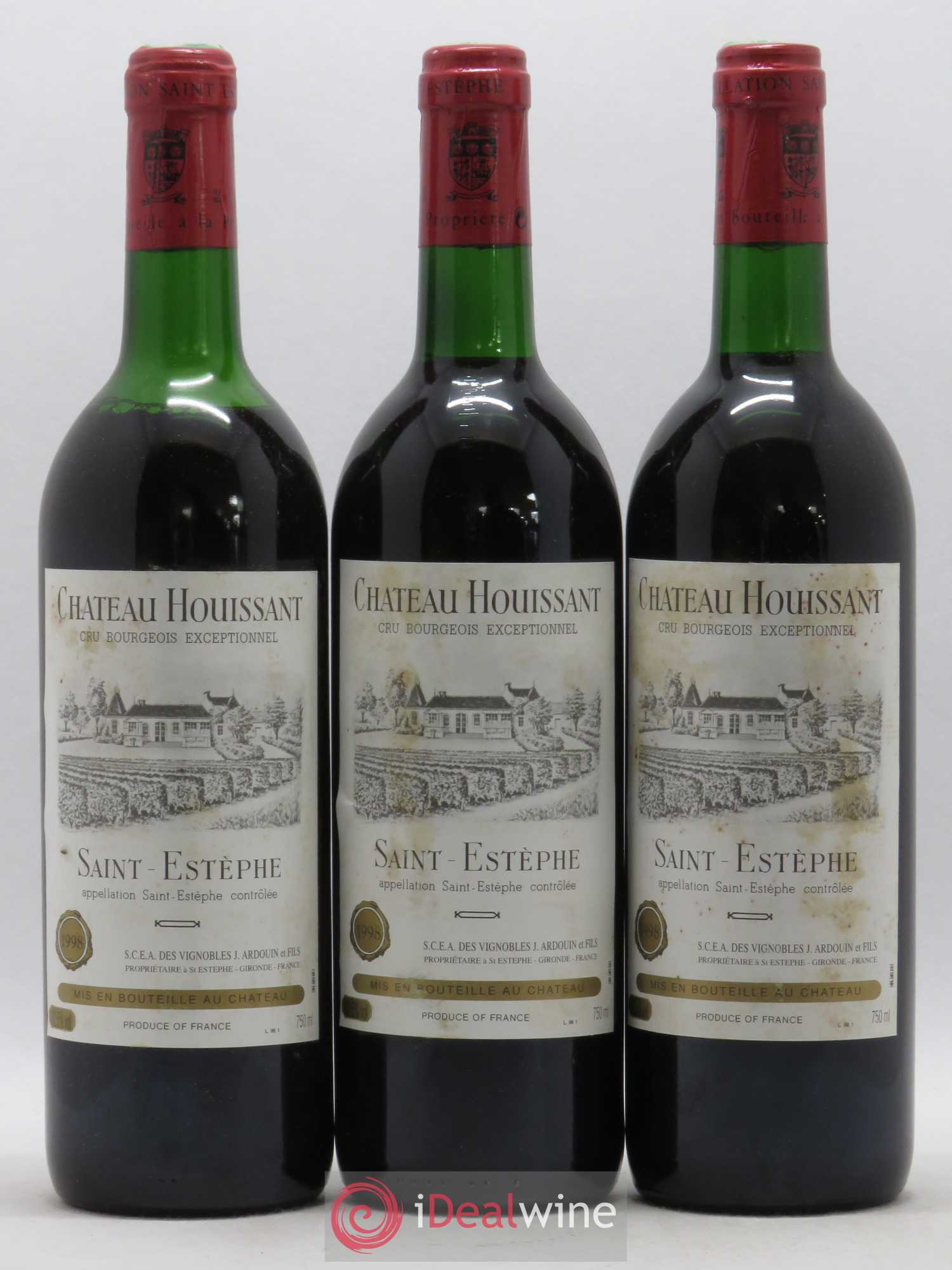 Saint-Estèphe Château Houissant 1998 - Lot de 6 bouteilles - 2