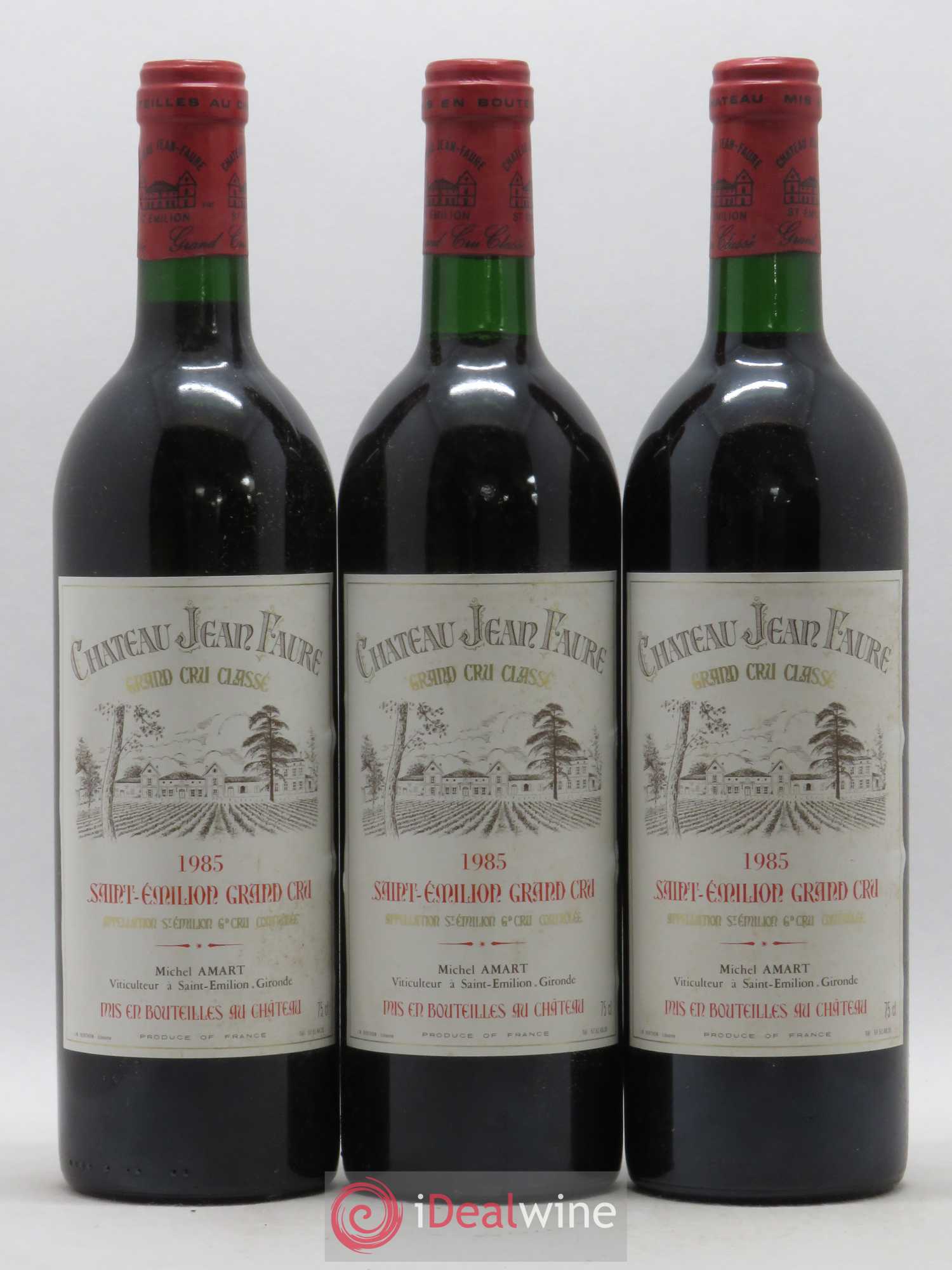 Château Jean Faure Grand Cru Classé 1985 - Lot de 6 bouteilles - 1