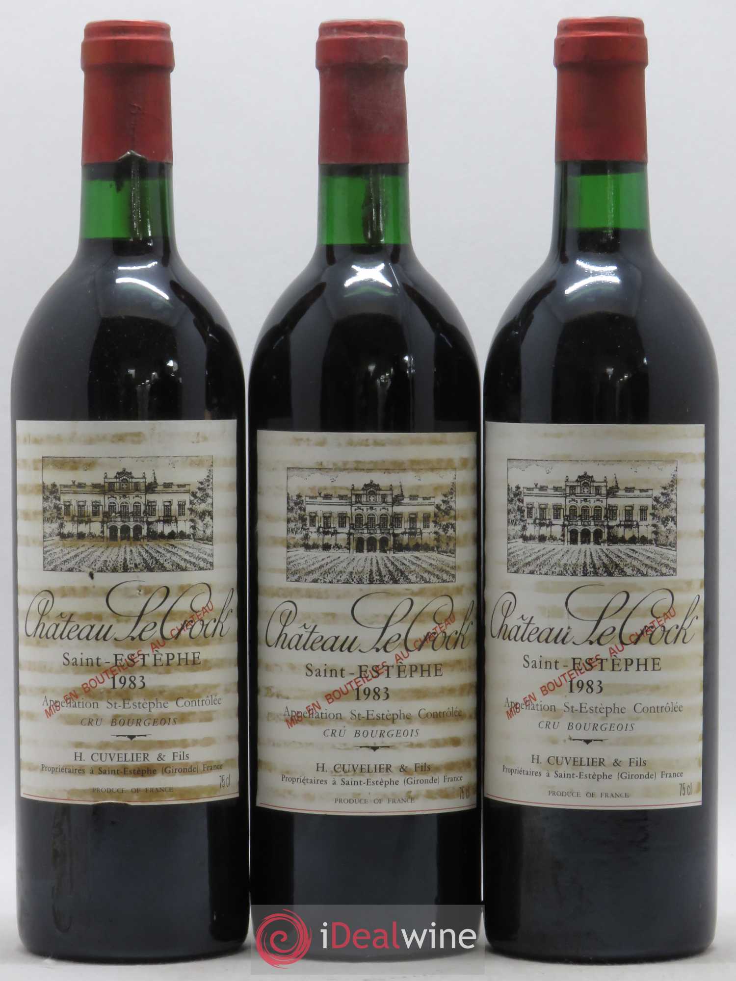 Château le Crock Cru Bourgeois 1983 - Lot de 6 bouteilles - 2