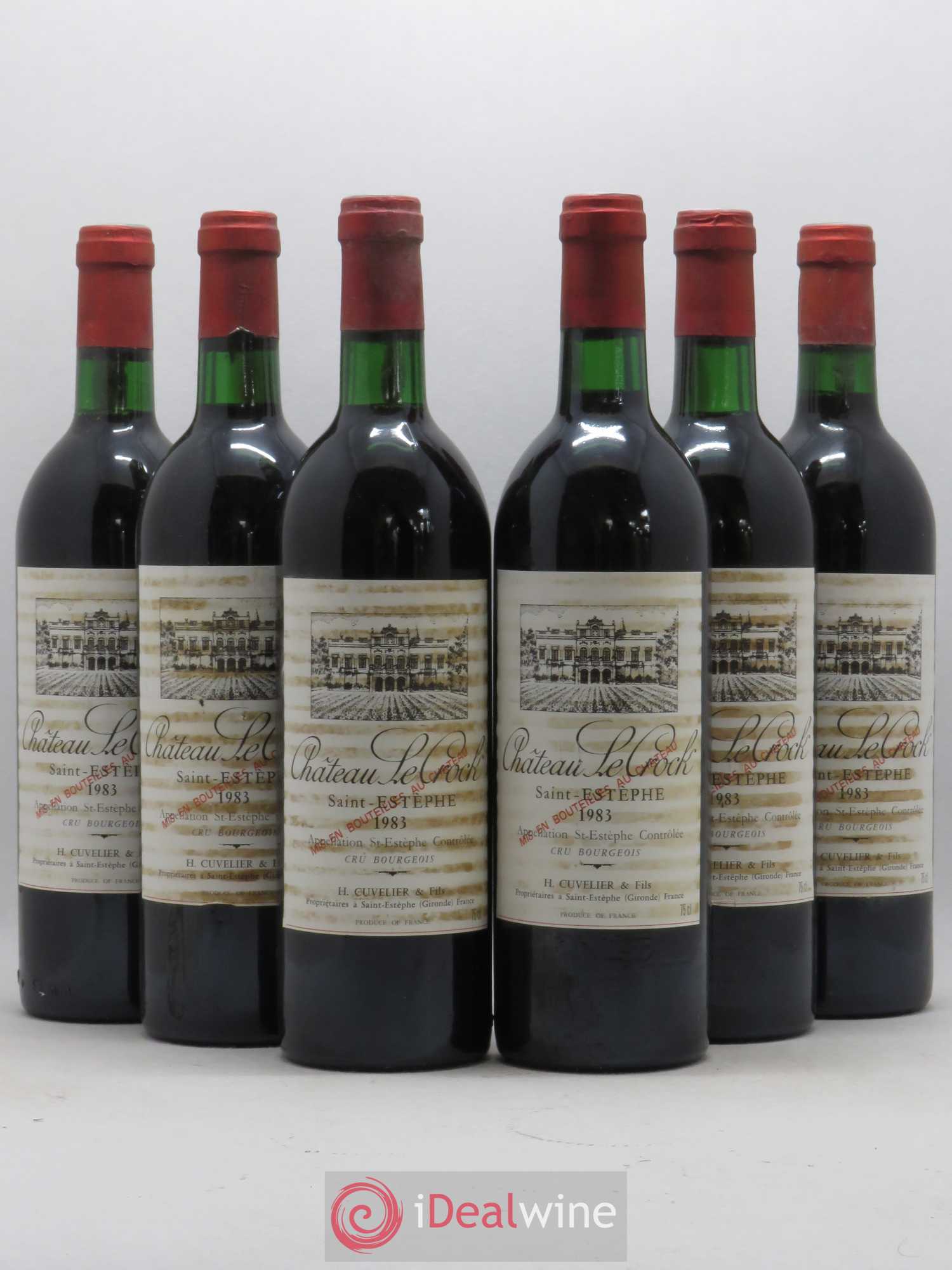 Château le Crock Cru Bourgeois 1983 - Lot de 6 bouteilles - 0
