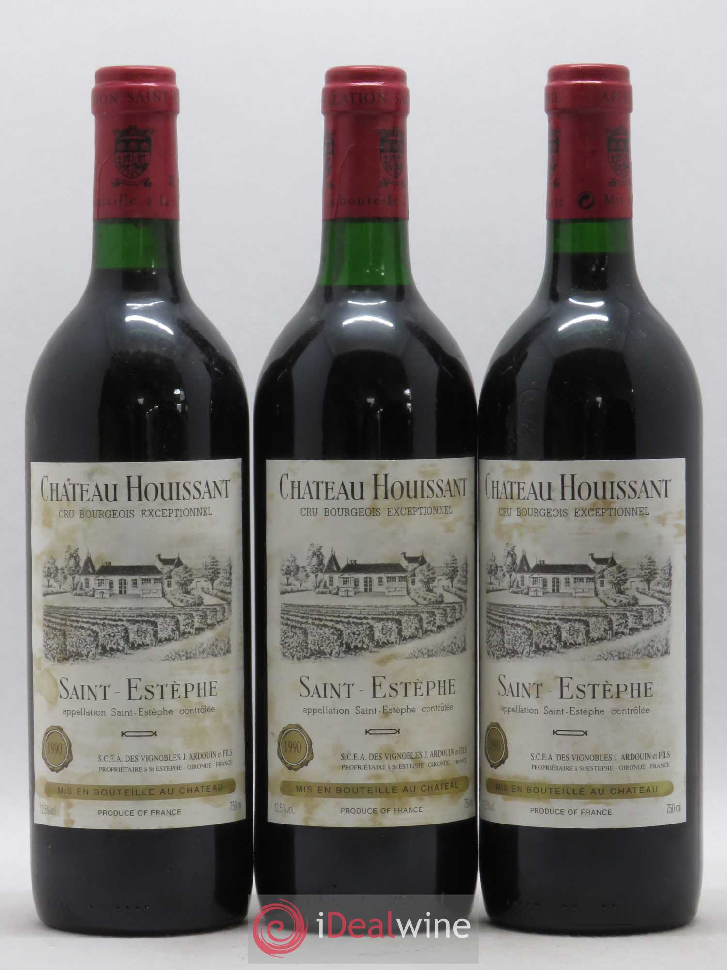 Saint-Estèphe Château Houissant 1990 - Lot de 6 bouteilles - 2