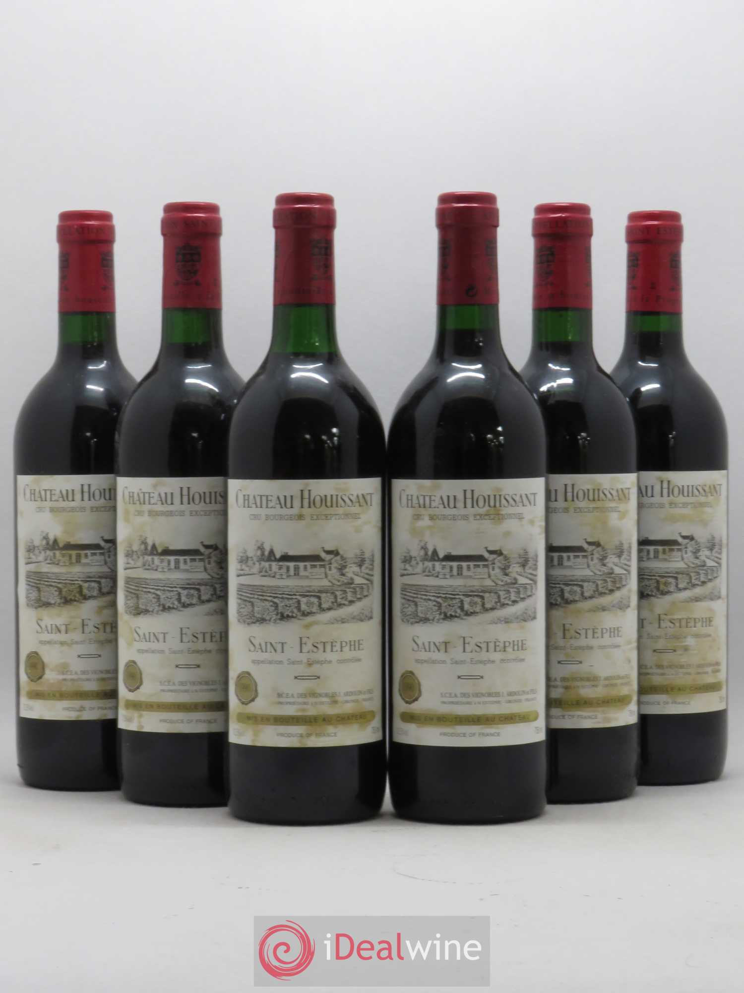 Saint-Estèphe Château Houissant 1990 - Lot de 6 bouteilles - 0
