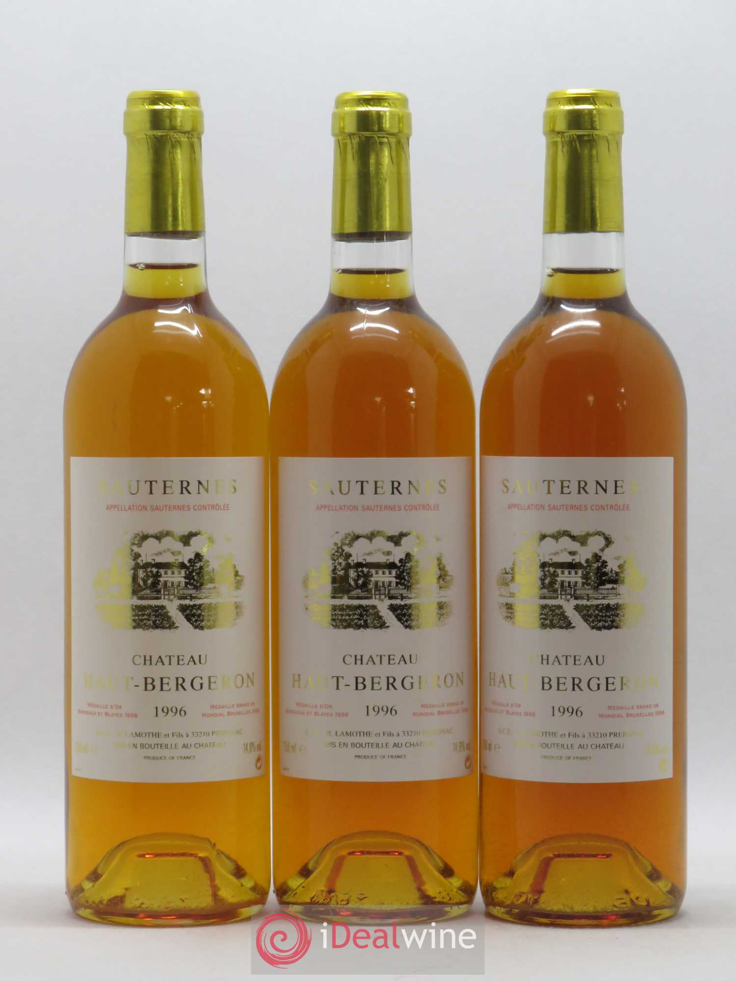 Château Haut-Bergeron 1996 - Lotto di 6 bottiglie - 1