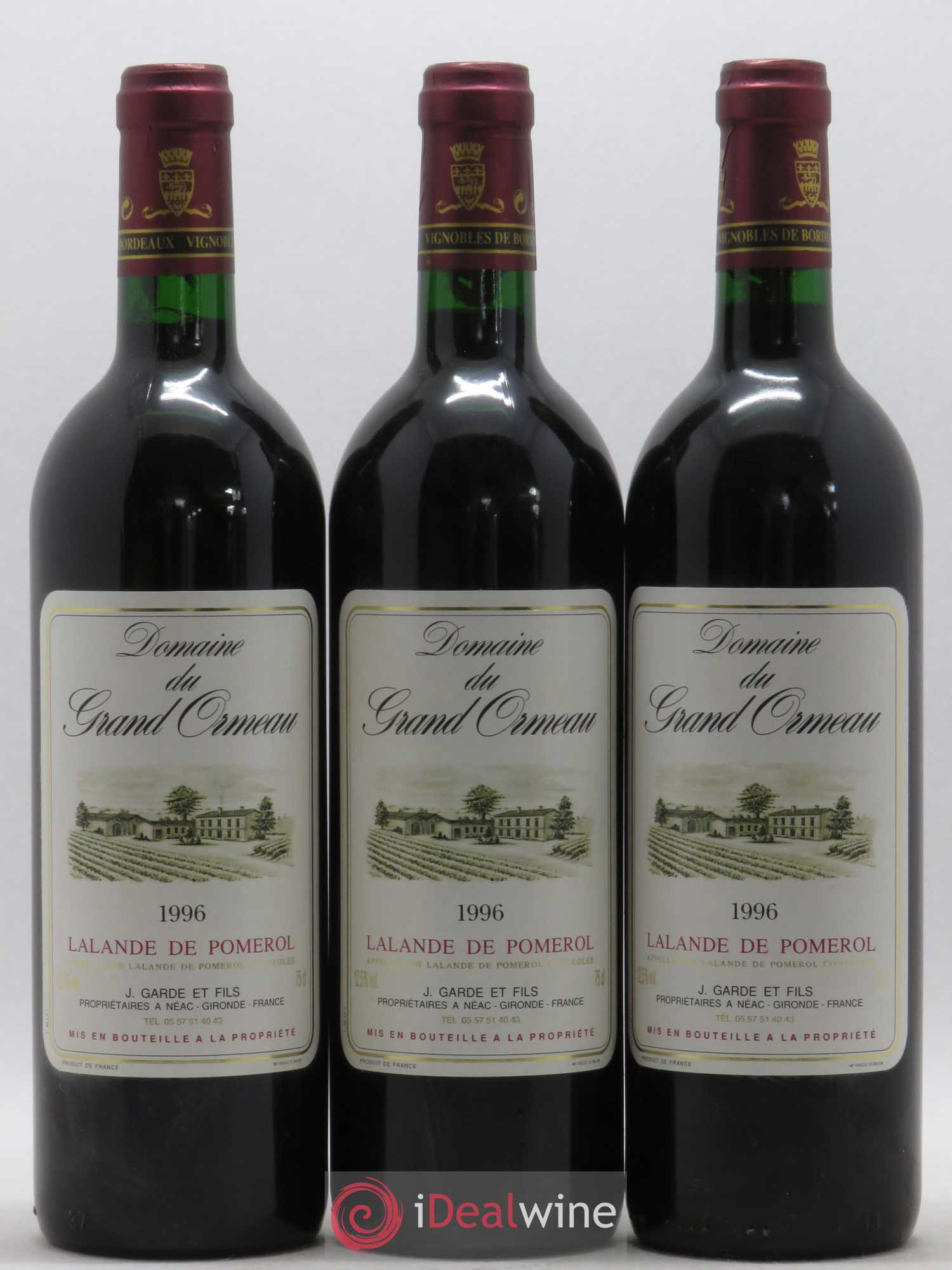 Lalande-de-Pomerol Domaine Grand Ormeau 1996 - Posten von 12 Flaschen - 3