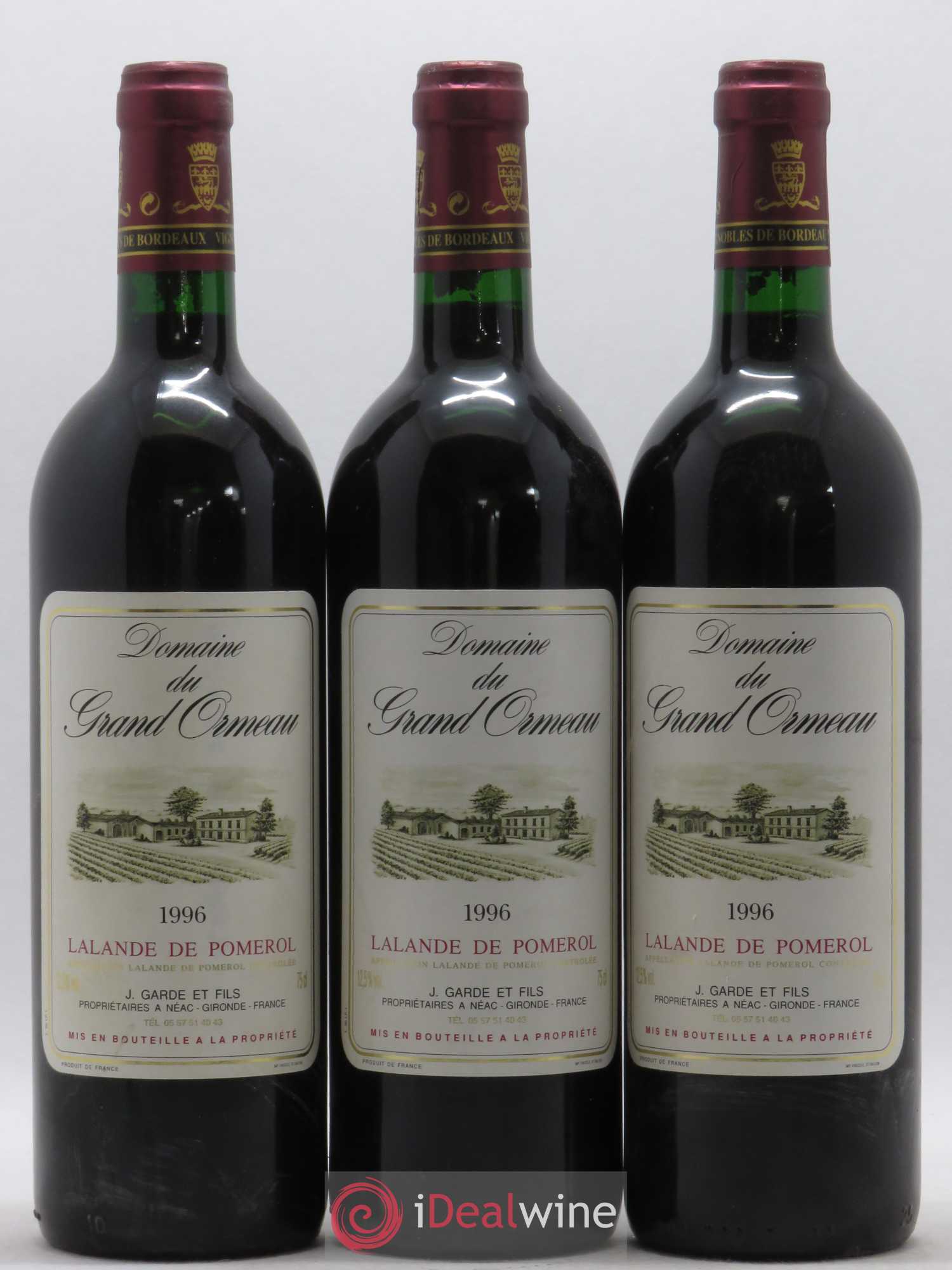 Lalande-de-Pomerol Domaine Grand Ormeau 1996 - Posten von 12 Flaschen - 4