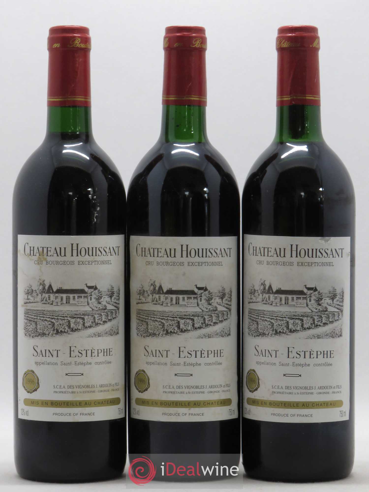 Saint-Estèphe Château Houissant 1996 - Lot de 6 bouteilles - 1