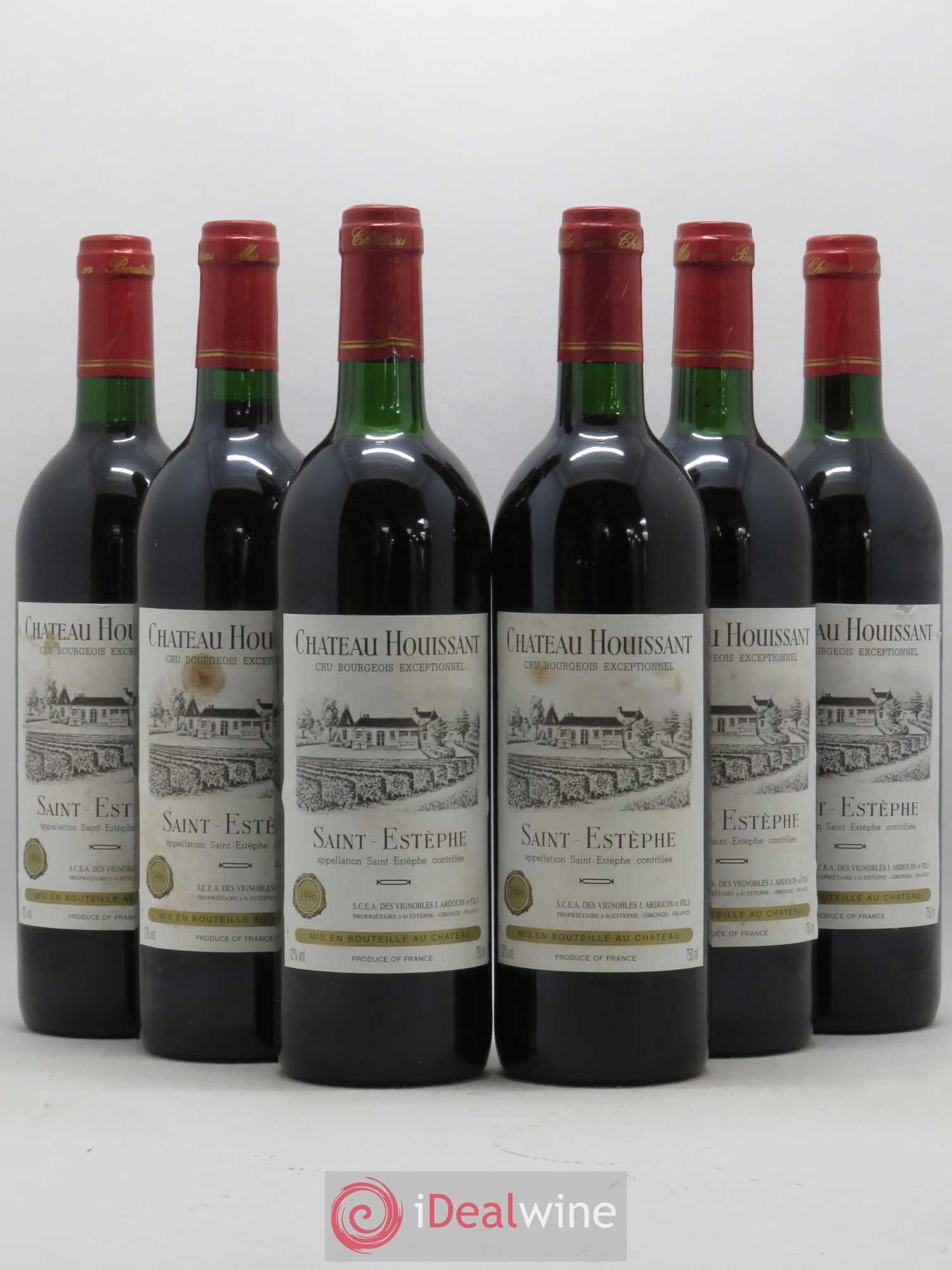 Saint-Estèphe Château Houissant 1996 - Lot de 6 bouteilles - 0