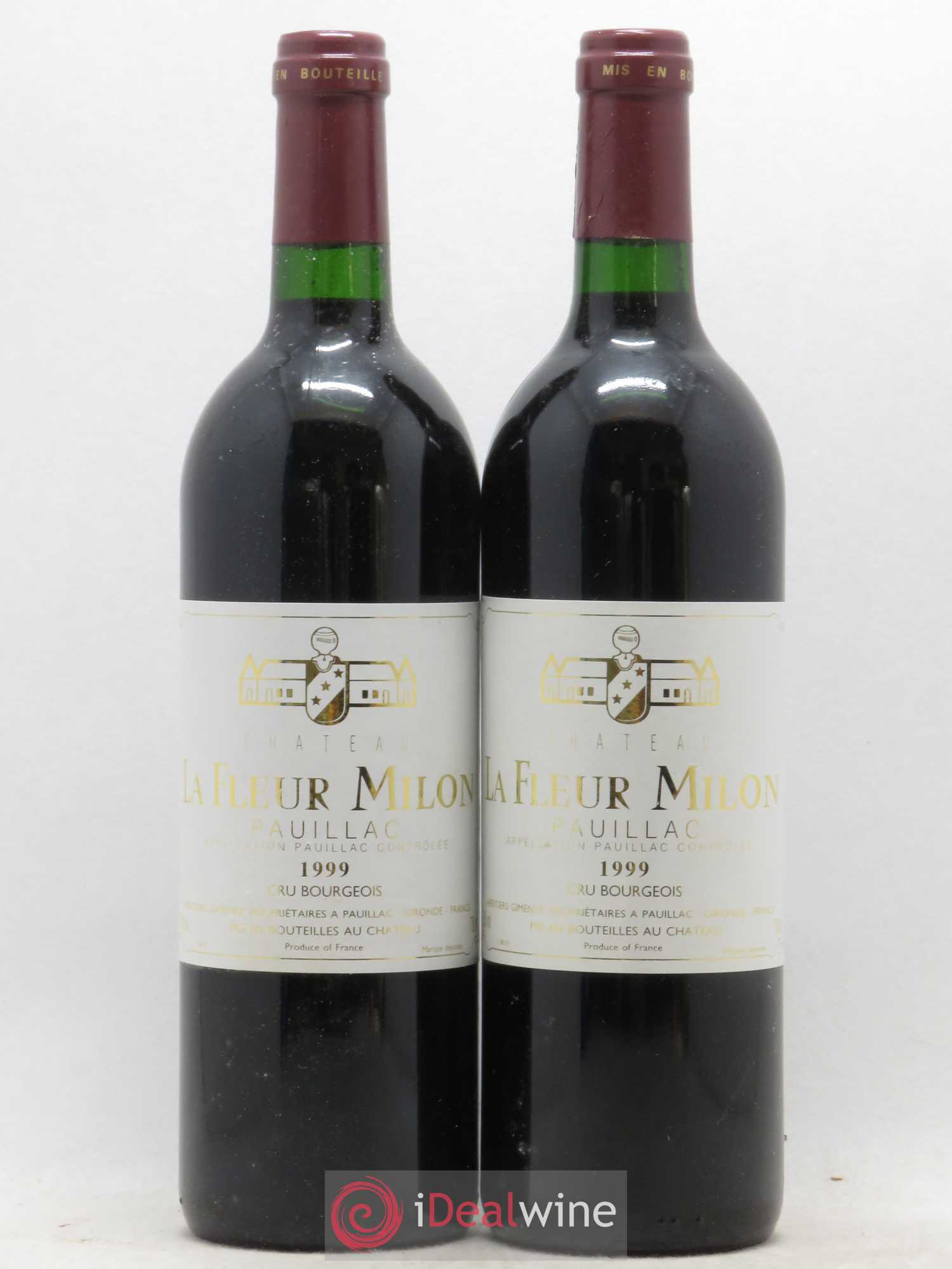 Château la Fleur Milon Cru Bourgeois 1999 - Lot de 2 bouteilles - 0