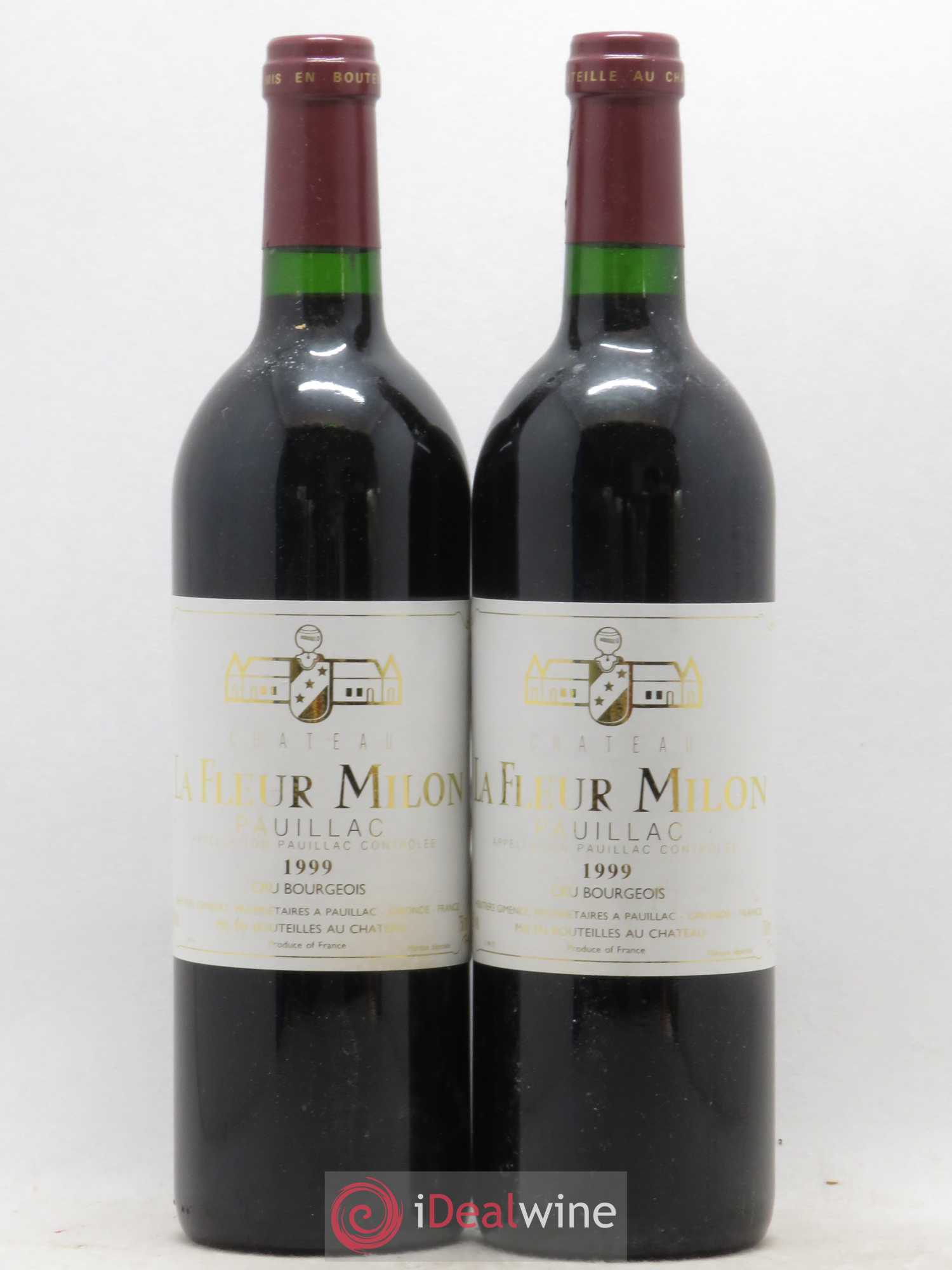 Château la Fleur Milon Cru Bourgeois 1999 - Lot de 2 bouteilles - 0