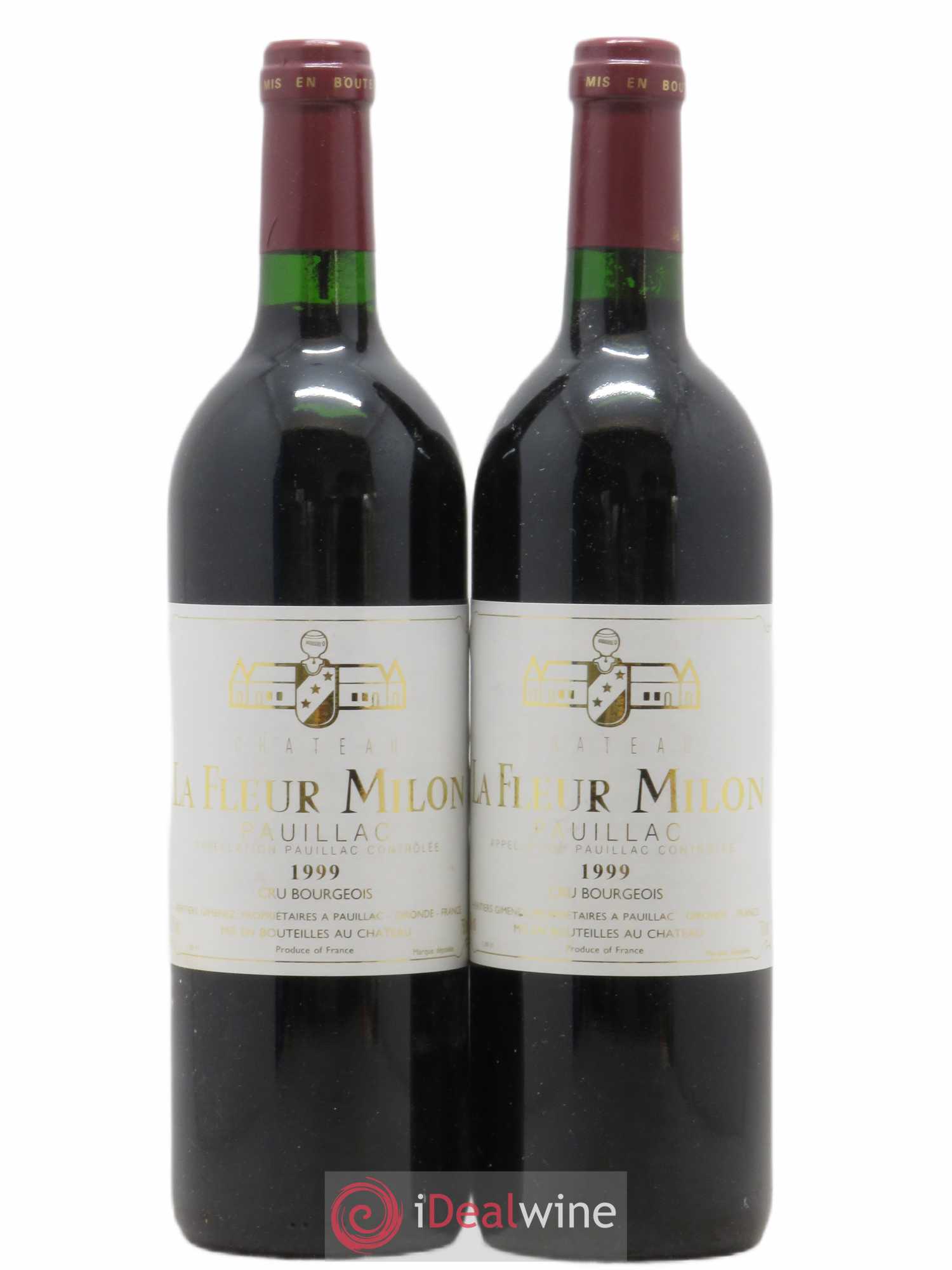 Château la Fleur Milon Cru Bourgeois (sans prix de réserve) 1999 - Lot de 2 bouteilles - 0