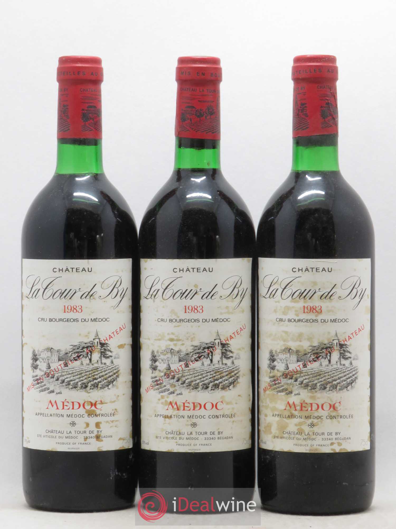 Château La Tour de By Cru Bourgeois 1983 - Lot de 6 bouteilles - 1