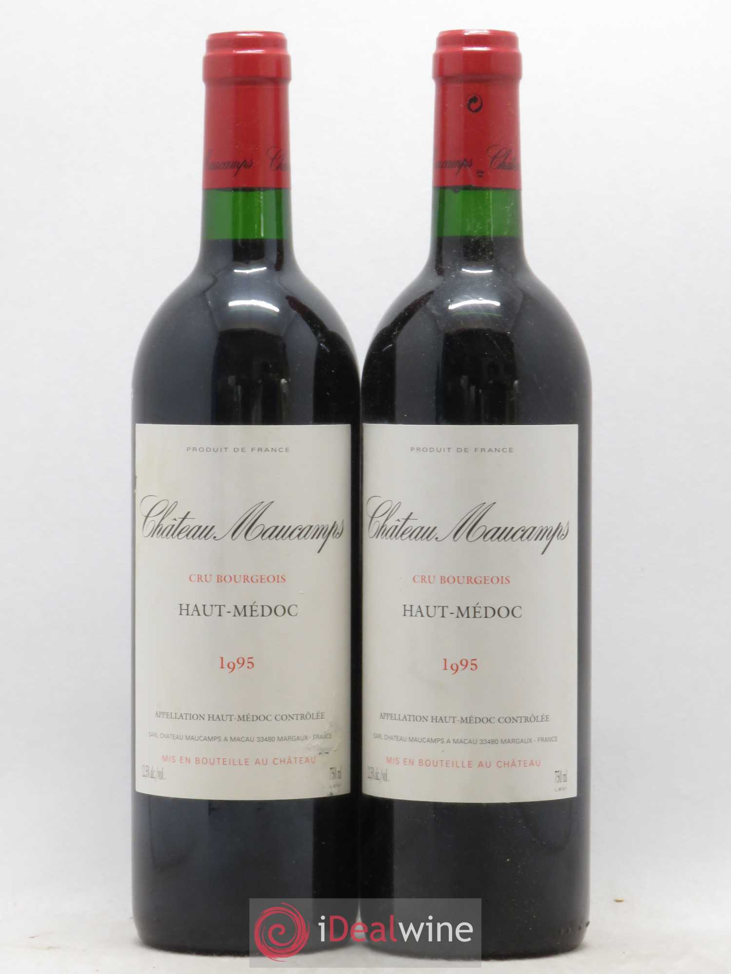 Château Maucamps Cru Bourgeois 1995 - Lot de 2 bouteilles - 0